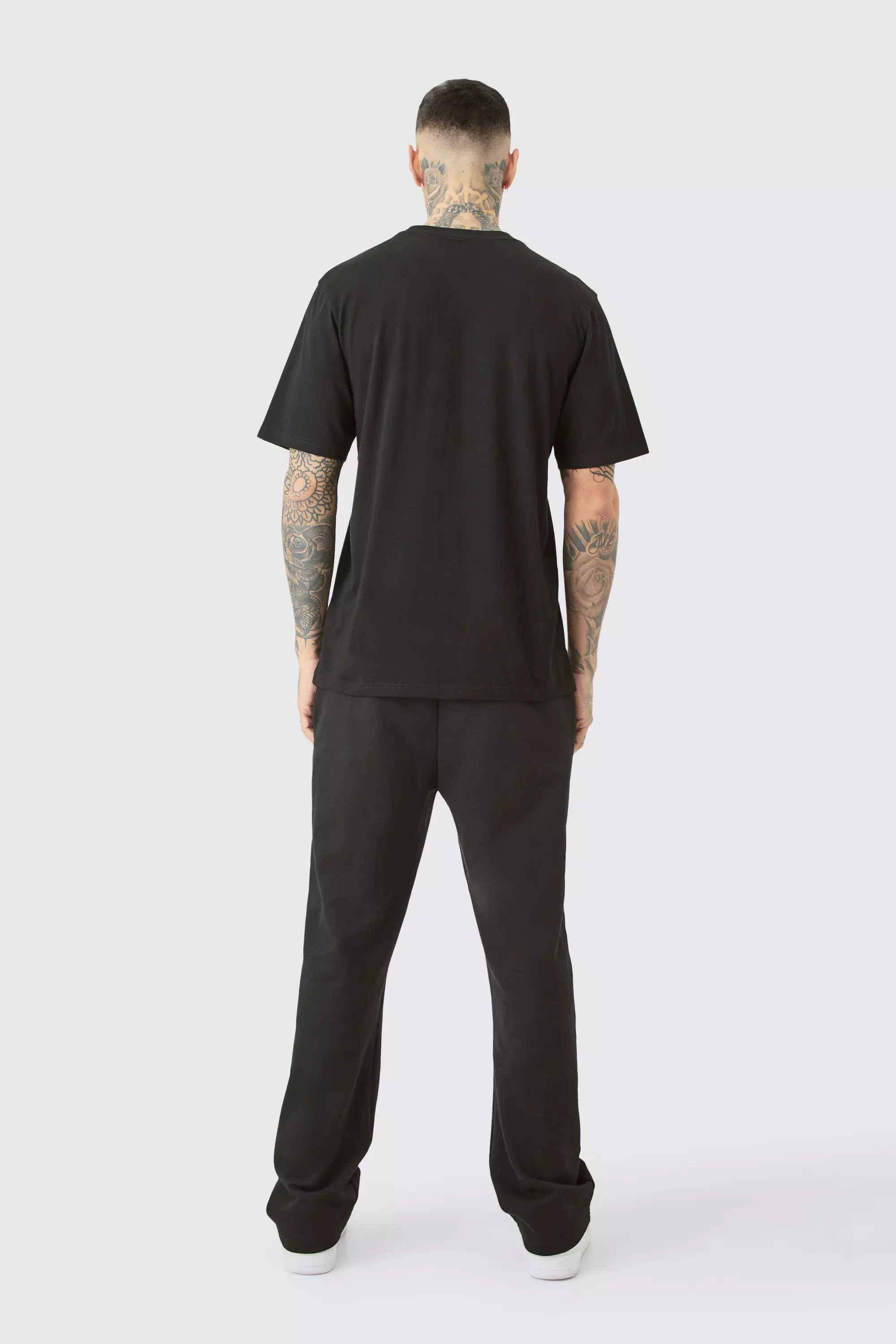 Tall - T-shirt large basique à col rond, Black autre image