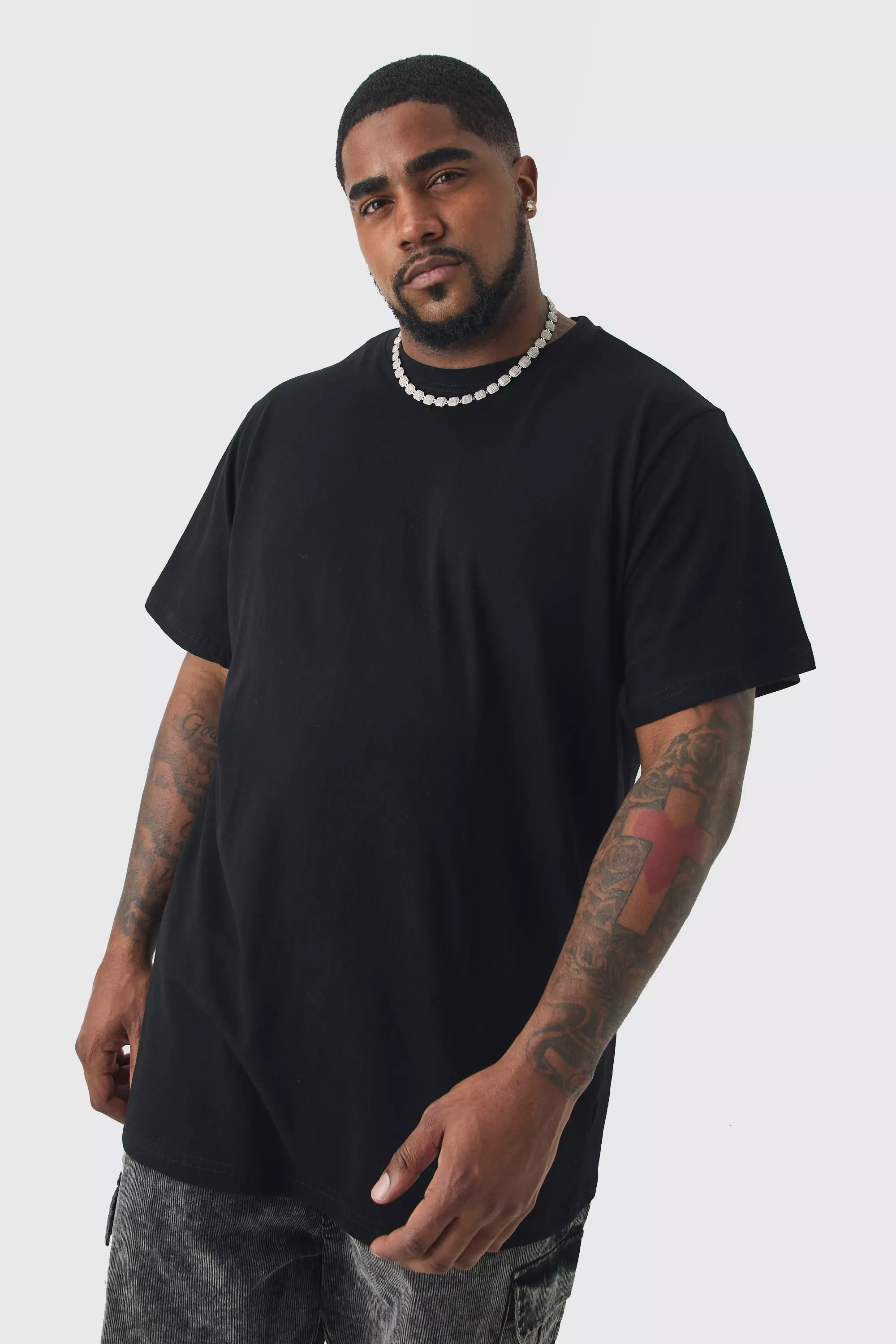 Longline t shirt big and tall sale