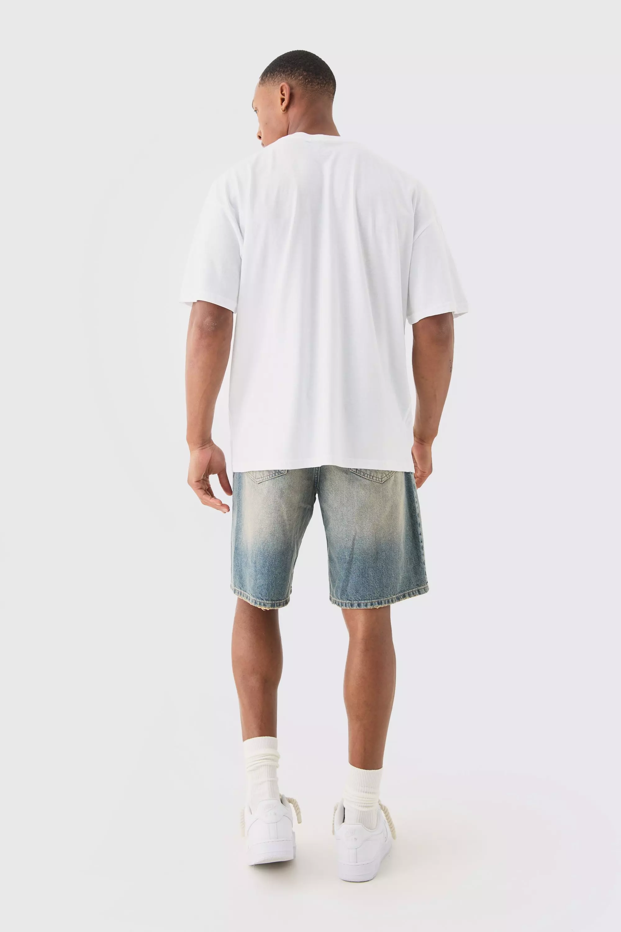 White Oversized Demon Slayer Anime License T-shirt alternative image