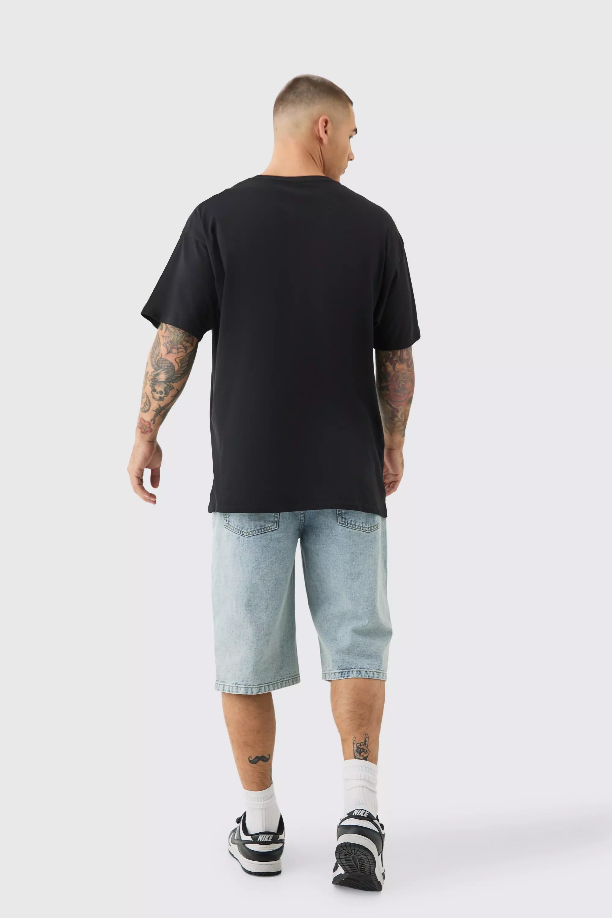 Black Oversized Corvette License T-shirt alternative image