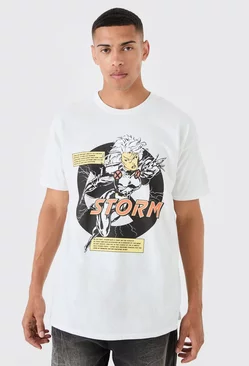 Oversized X Men Storm License T-shirt White