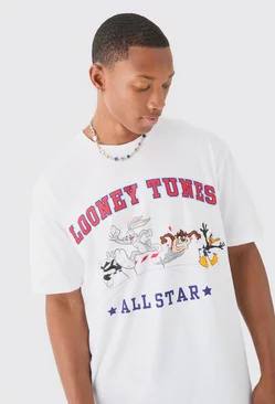 Oversized All Stars Looney Tunes License T-shirt White
