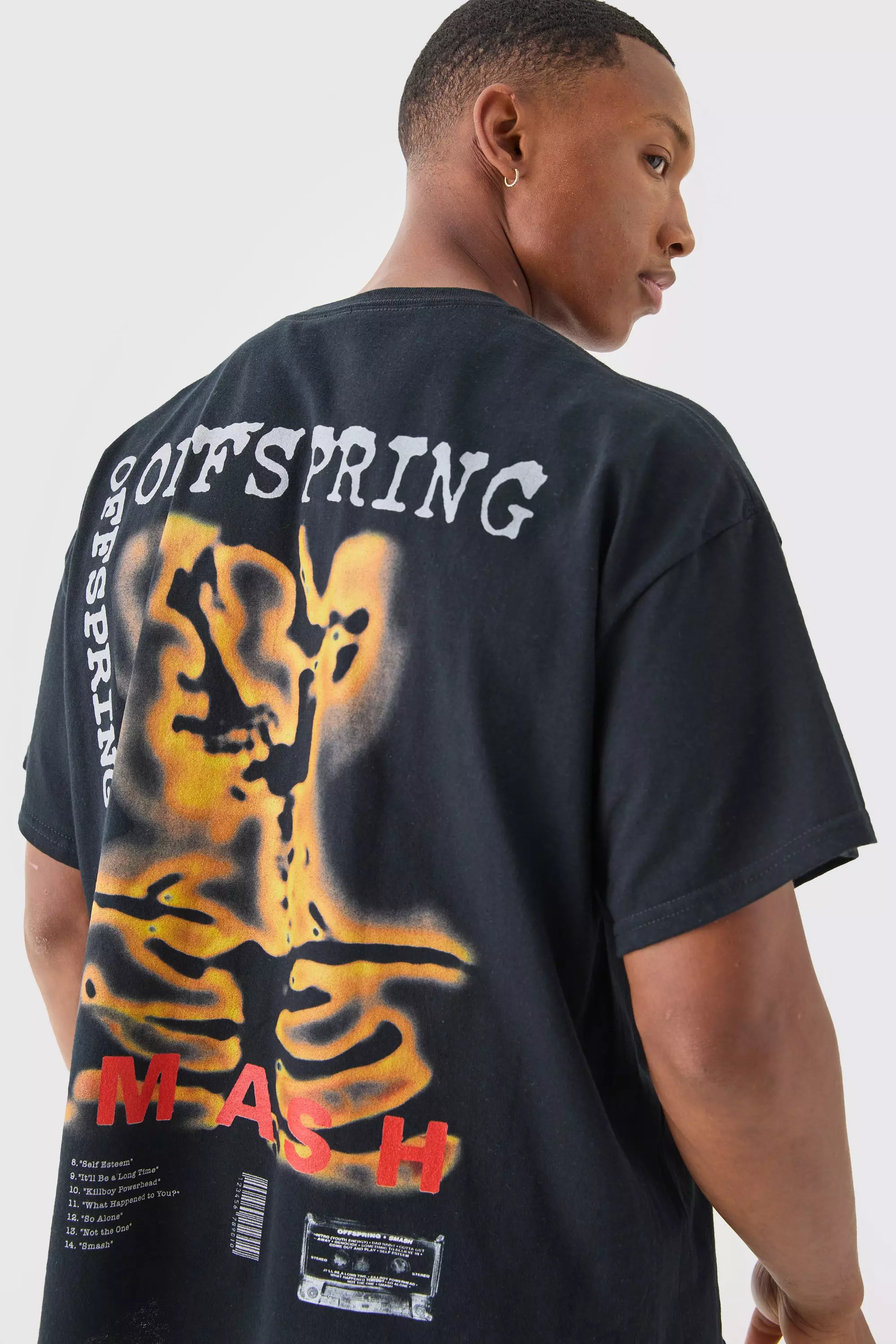 Oversized Fit The Offspring Band Boxy License T-shirt