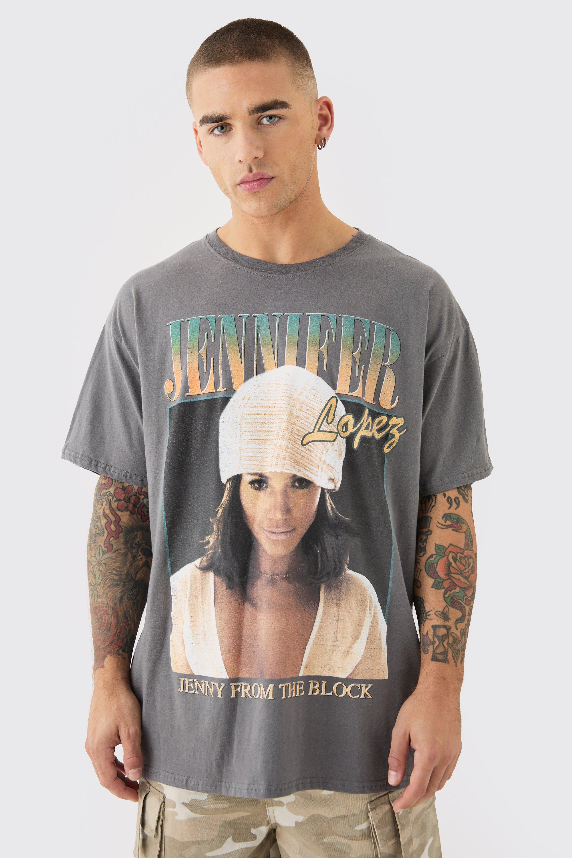 Oversized Jennifer Lopez License T-shirt