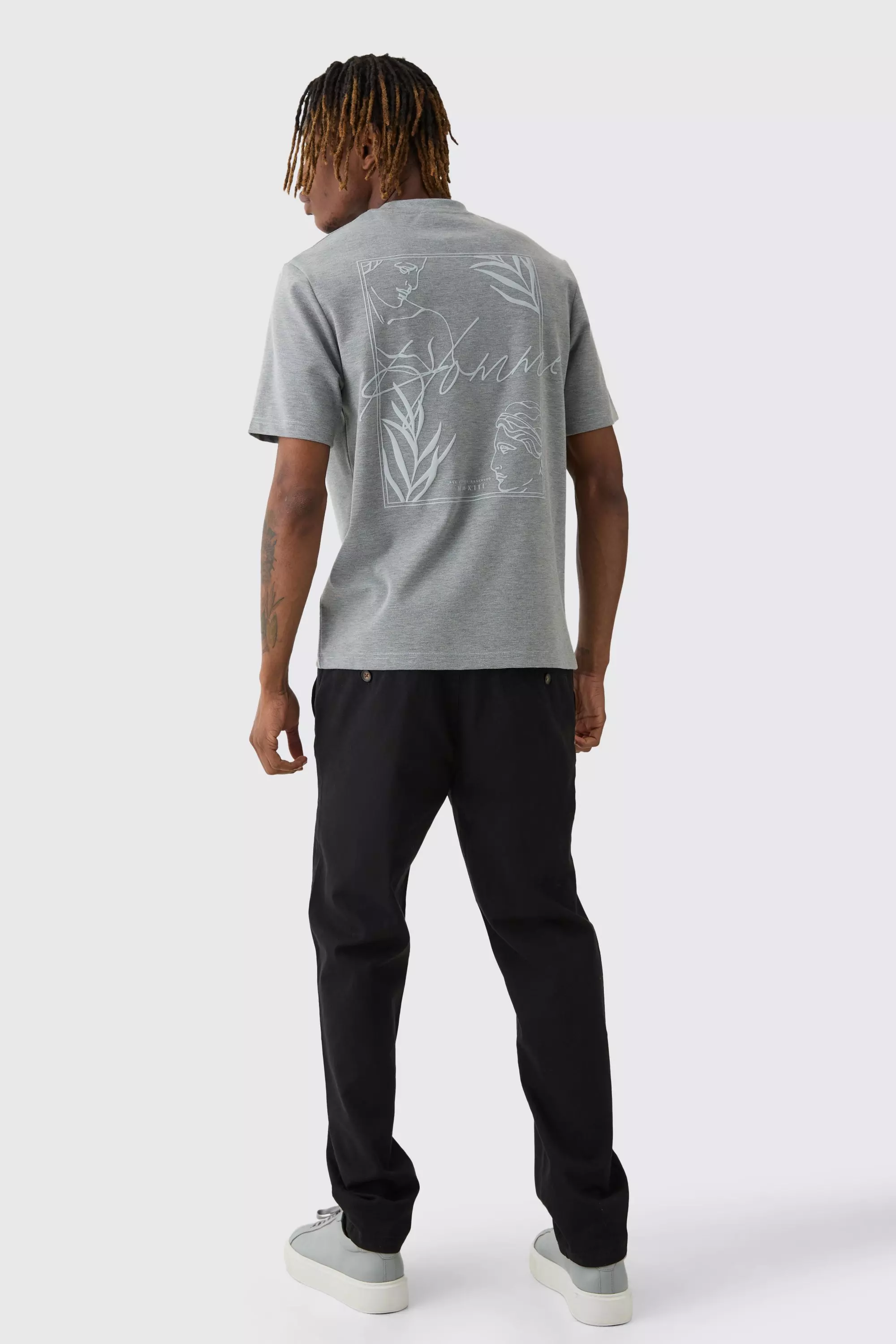 Tall Fixed Waist Slim Cropped Chino Pants | boohooMAN USA