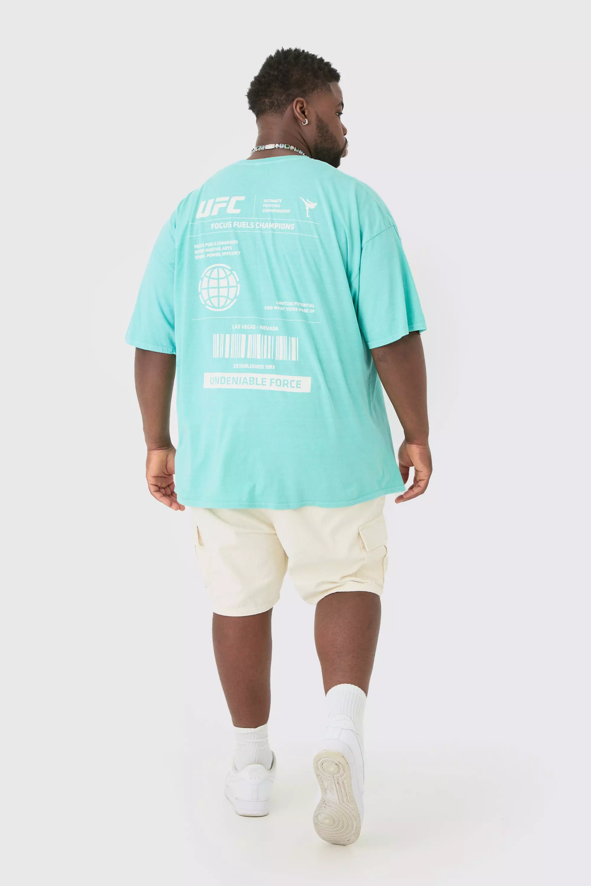 Grande taille - Short cargo en velours côtelé, Stone autre image