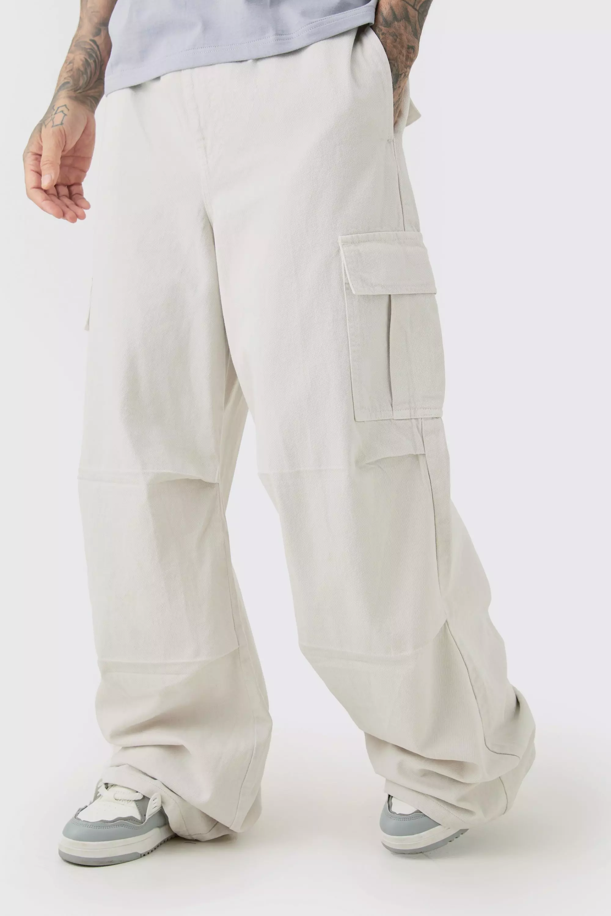 Tall - Pantalon cargo baggy écru, Ecru autre image