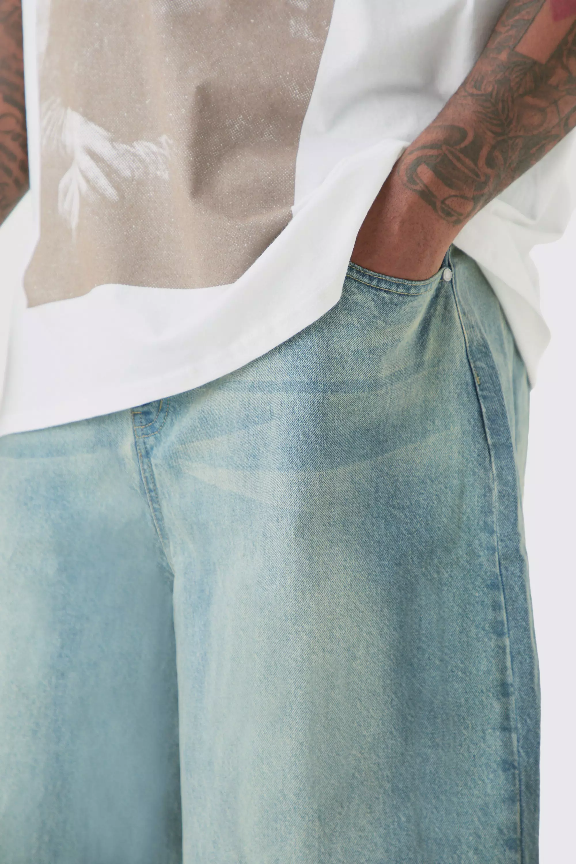 Jeans Parachute Taglie Forti In Denim, Antique blue immagine alternativa