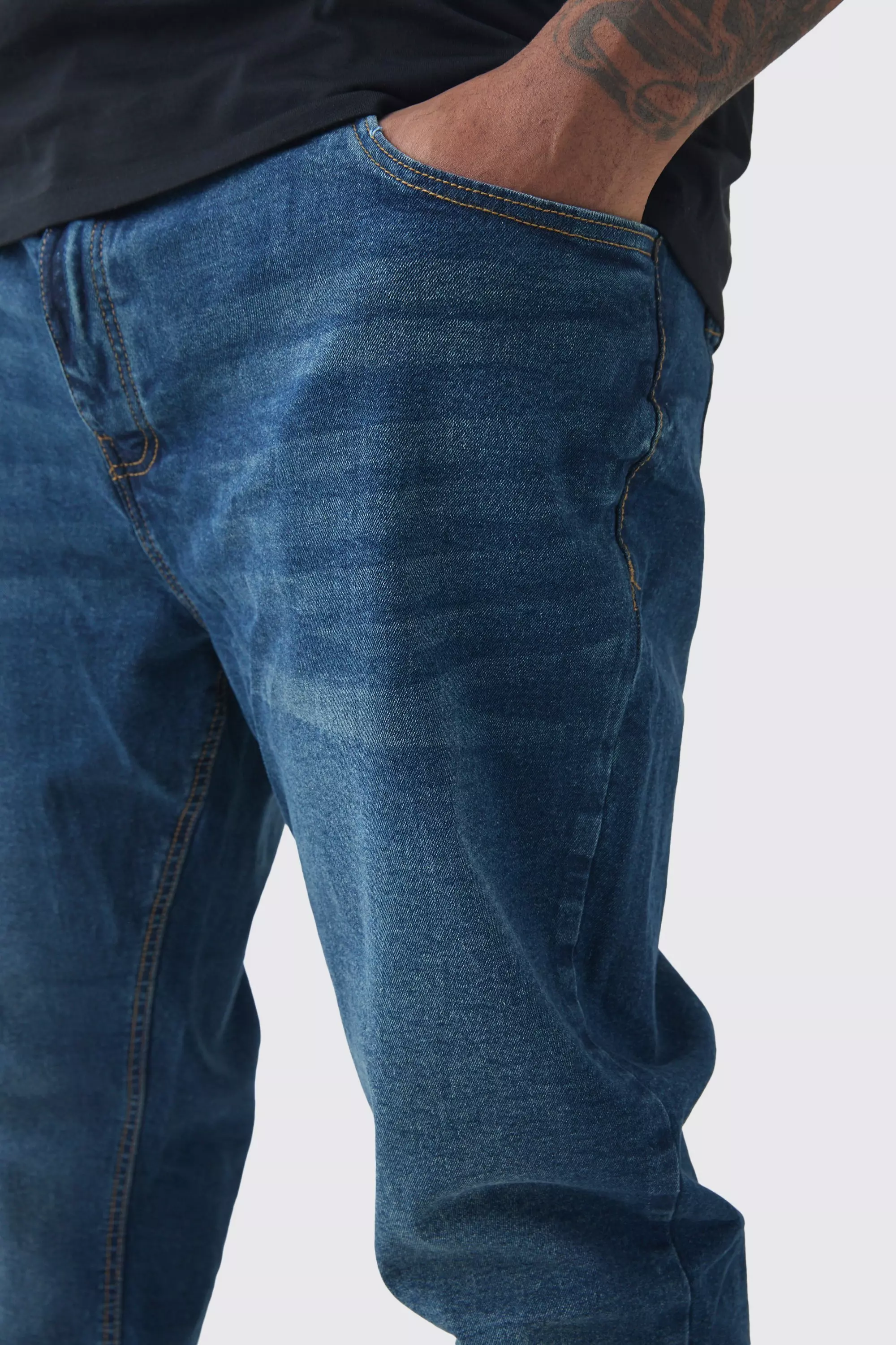 Vintage blue Plus Skinny Stretch Jeans alternative image