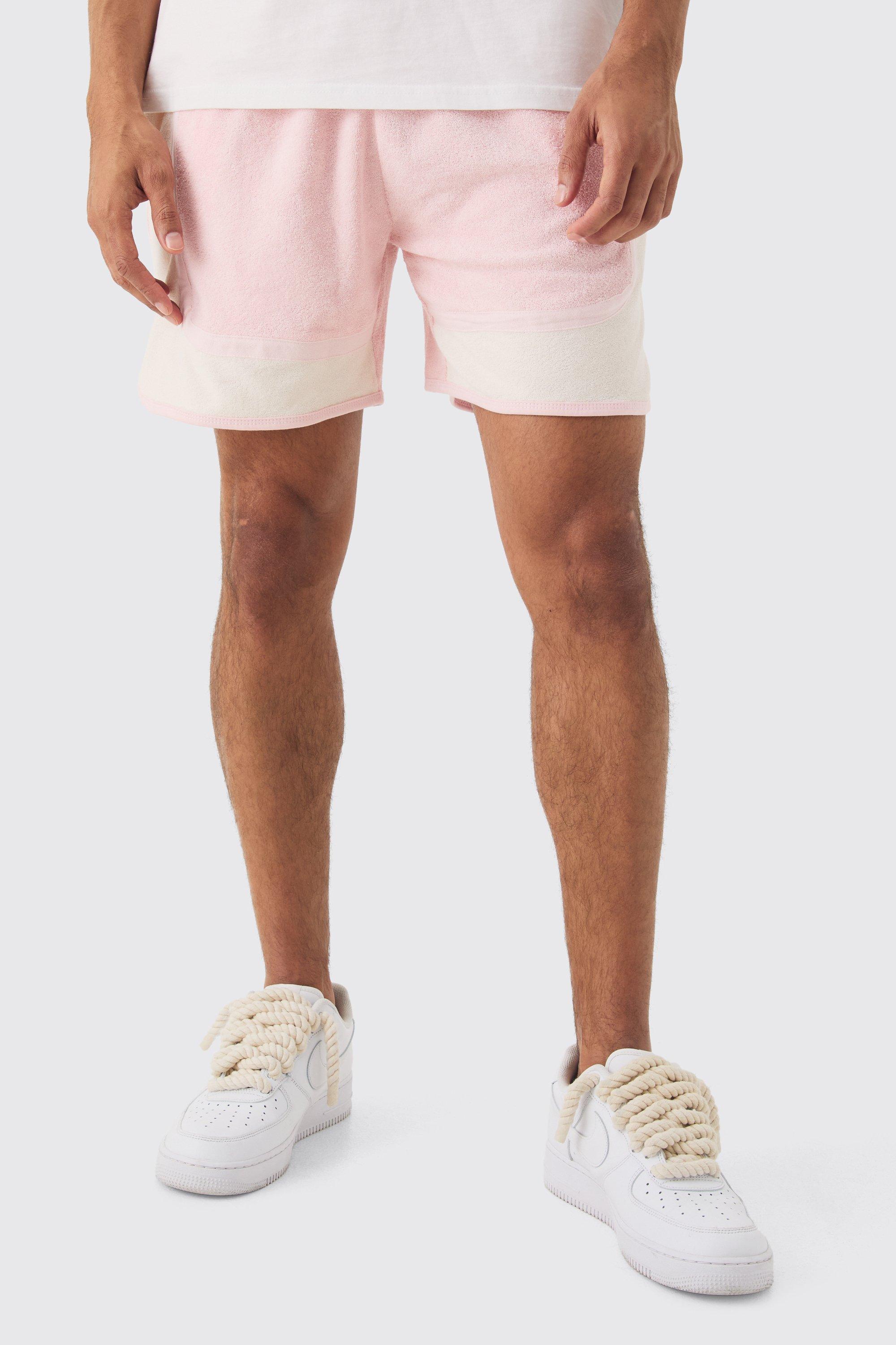 Pink shorts mens outfit on sale