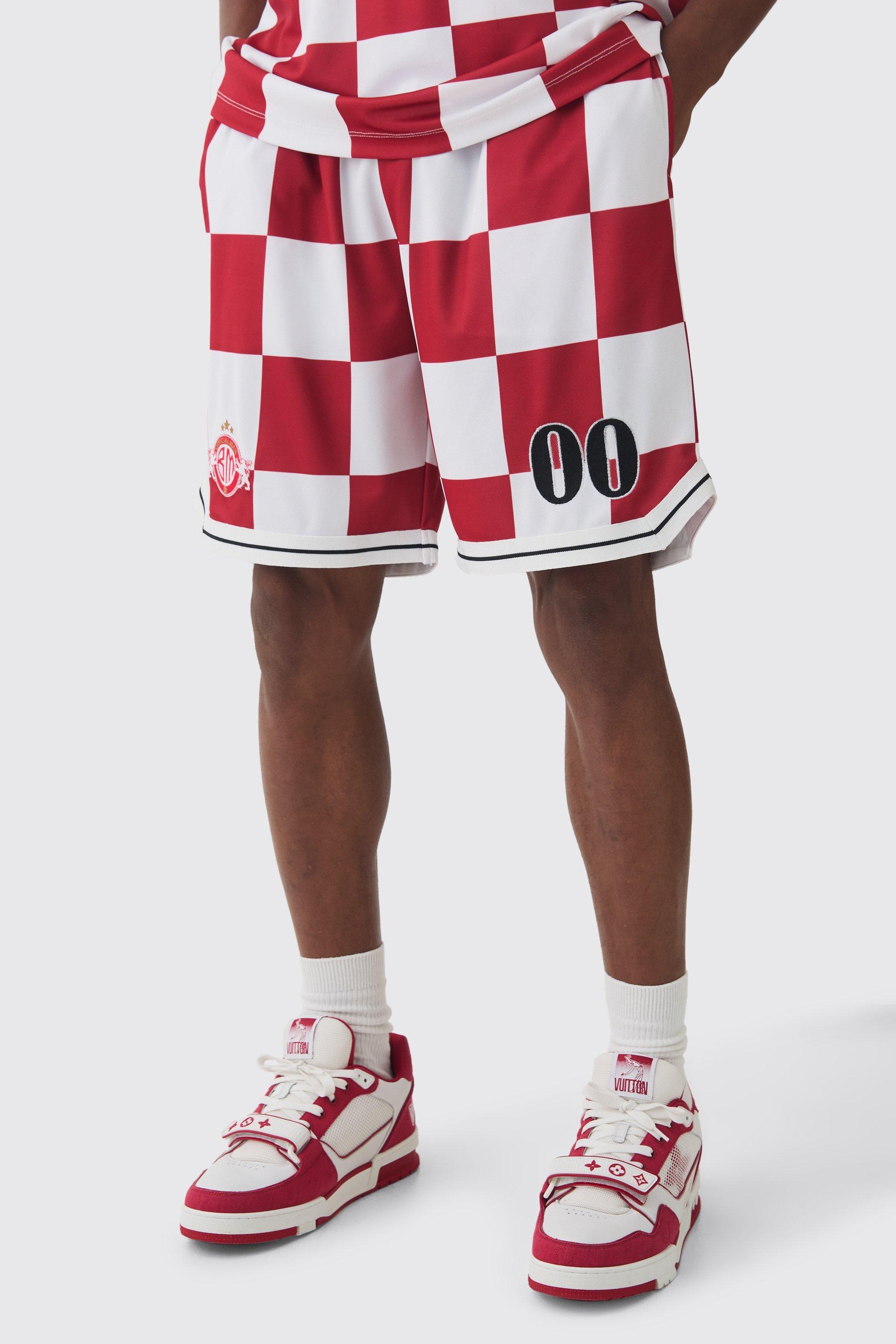 Checkered basketball shorts online