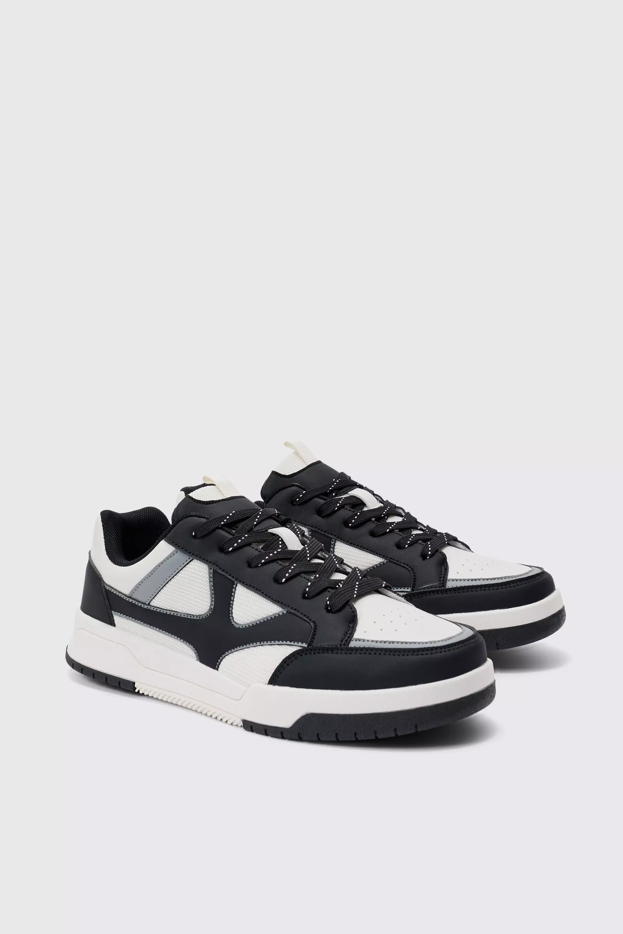 Chunky black sneakers clearance
