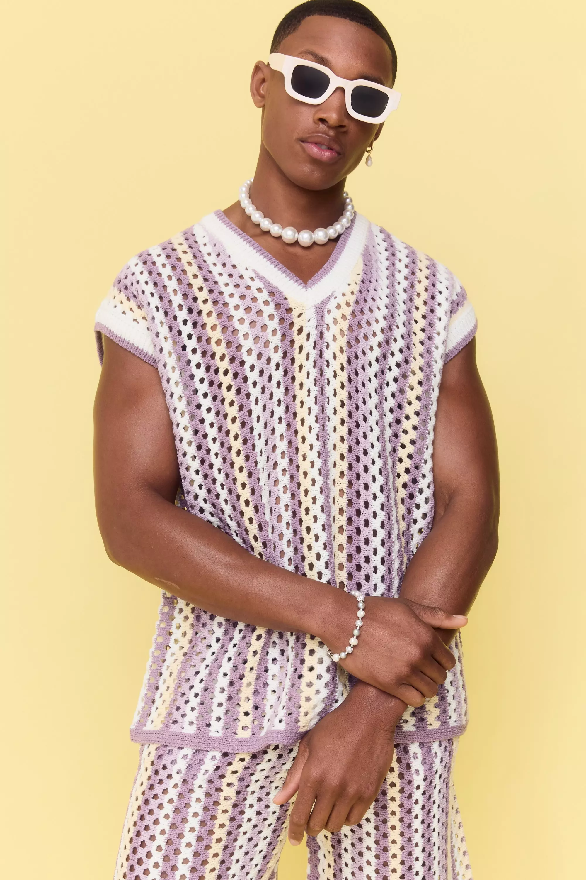 Sweat oversize à col V et coutures apparentes, White autre image