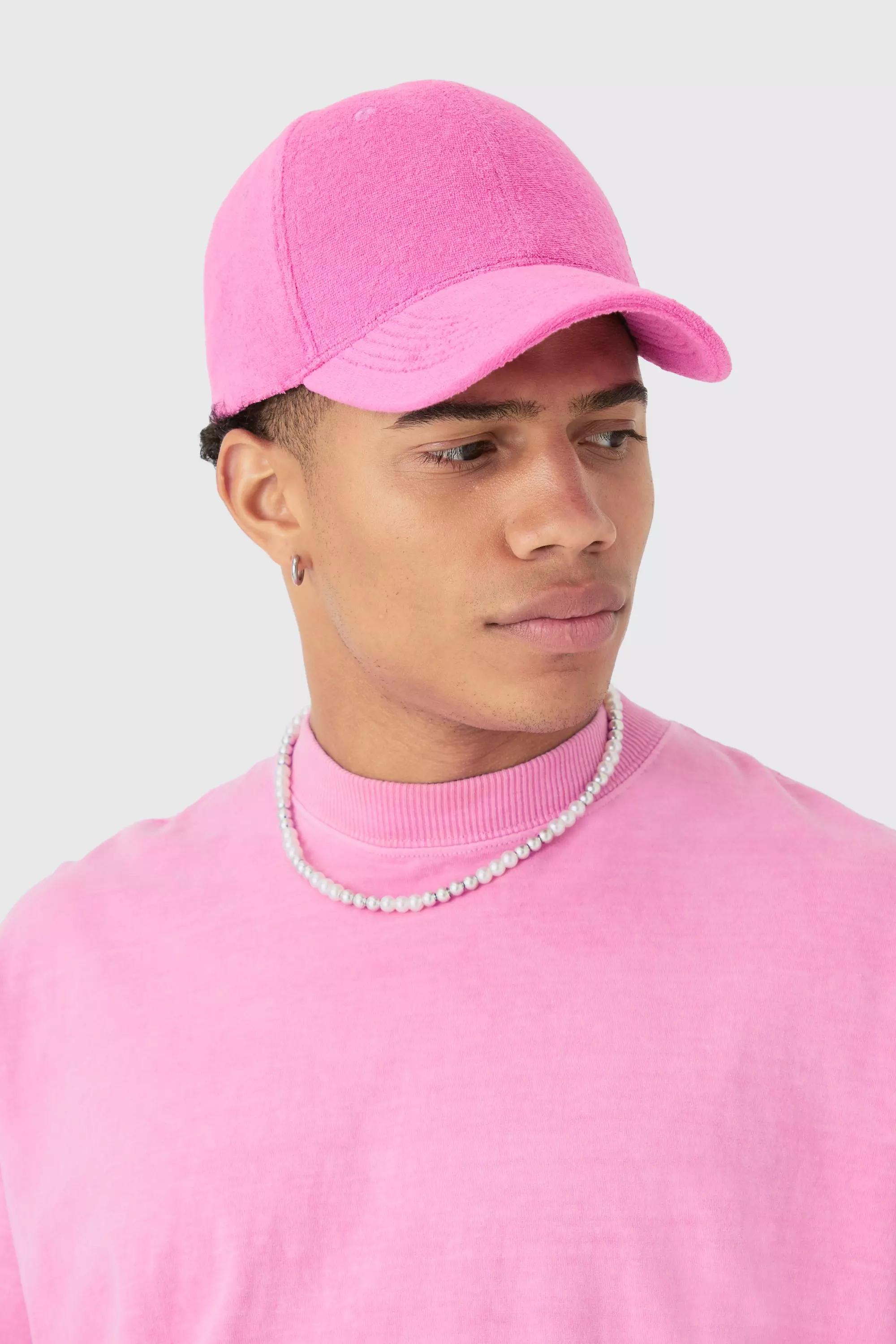 Roze Badstoffen Pet boohooMAN