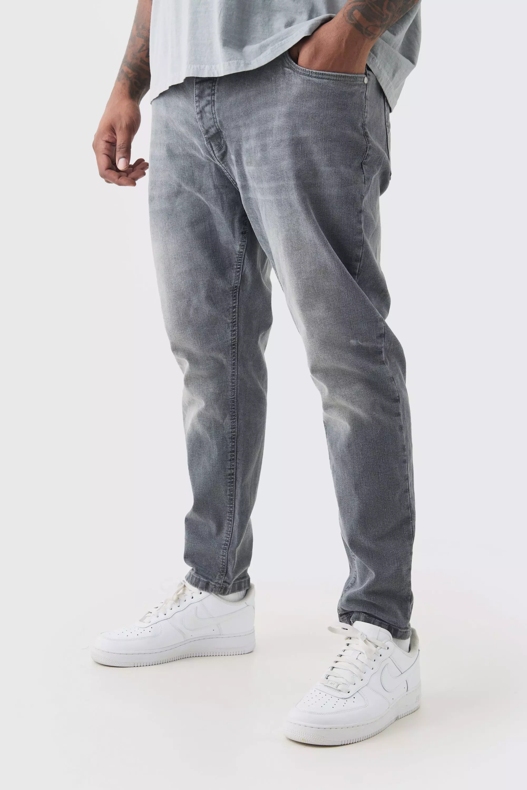 Grey Plus Skinny Stretch Jean