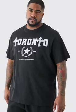Plus Paris Toronto Print T-shirt Black