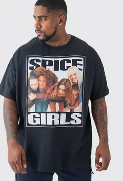 Plus Spice Girls T-shirt In Black Ecru