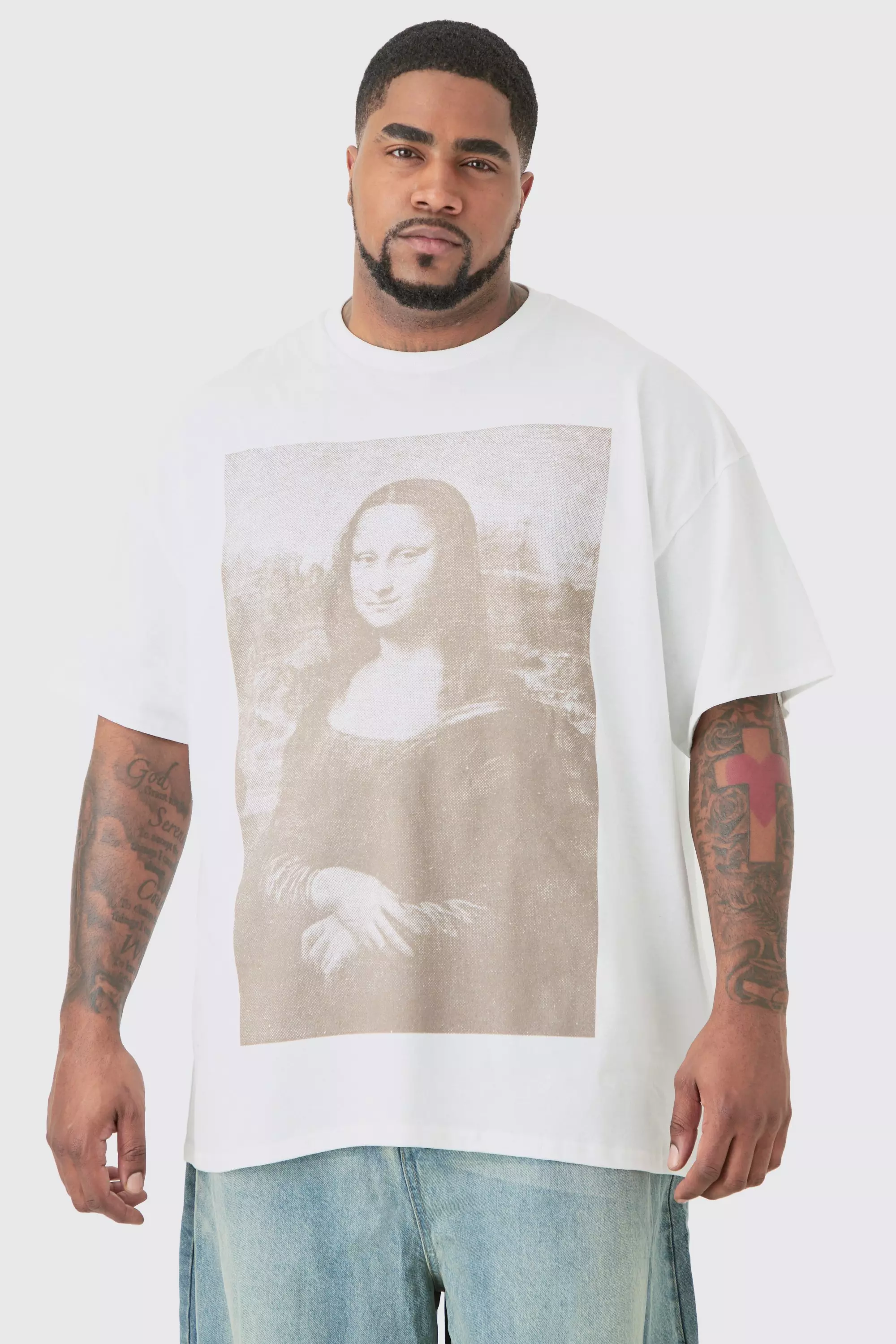 White Plus Mona Lisa Licence T-shirt In White