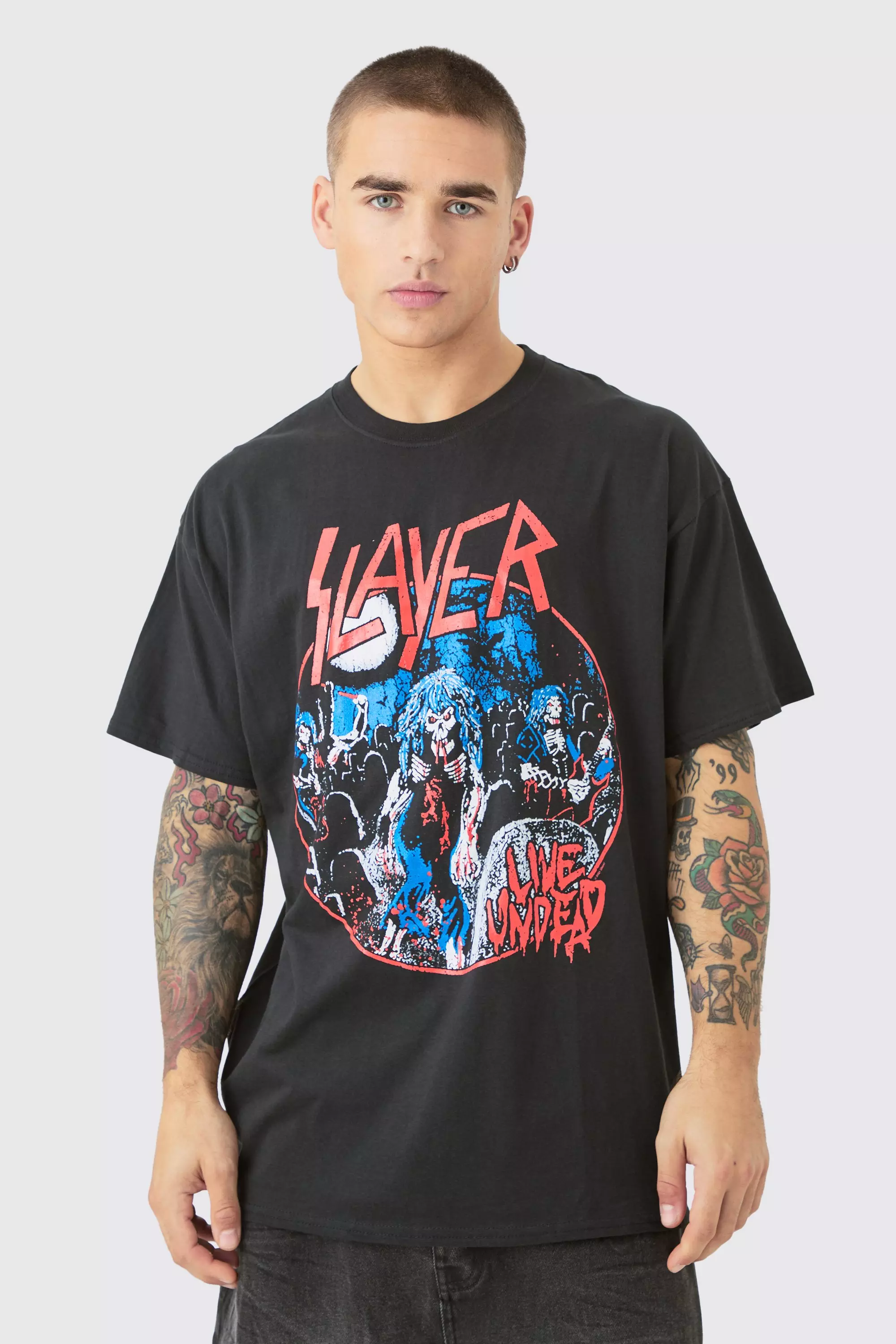 Loose Slayer Band License T-shirt Black