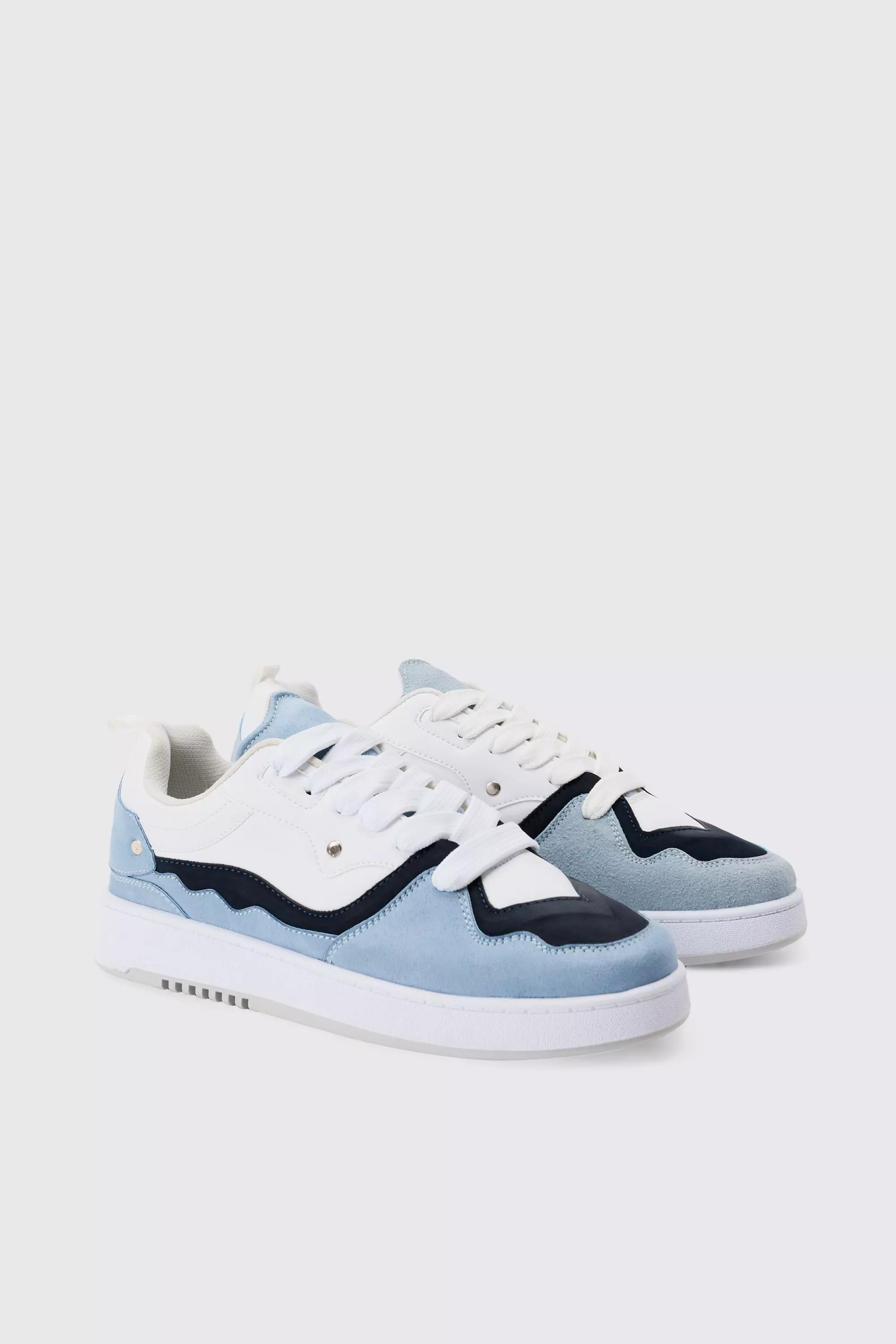 Tonal Chunky Sneakers In Blue Blue