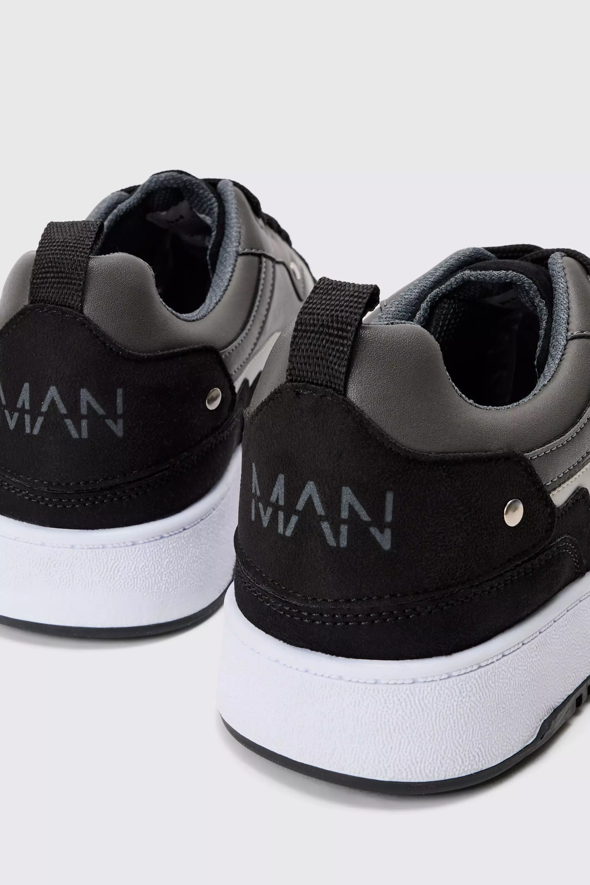 Boohooman chunky trainers in black deals