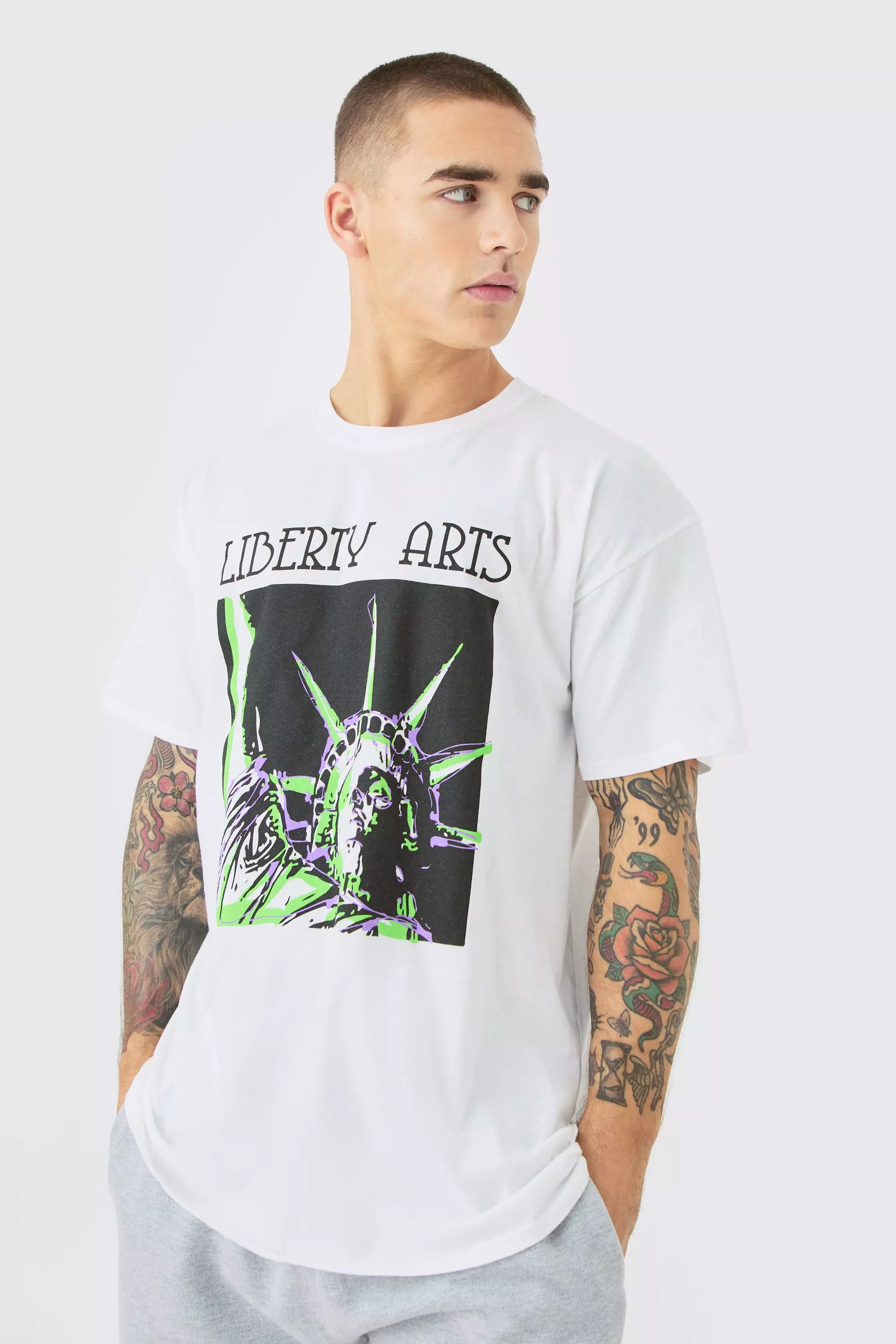 Oversized Warhol New York City License T-shirt White