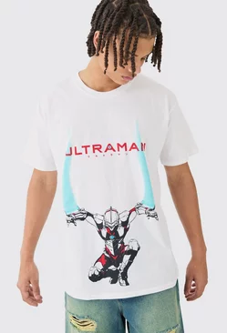 Oversized Ultraman License T-shirt White