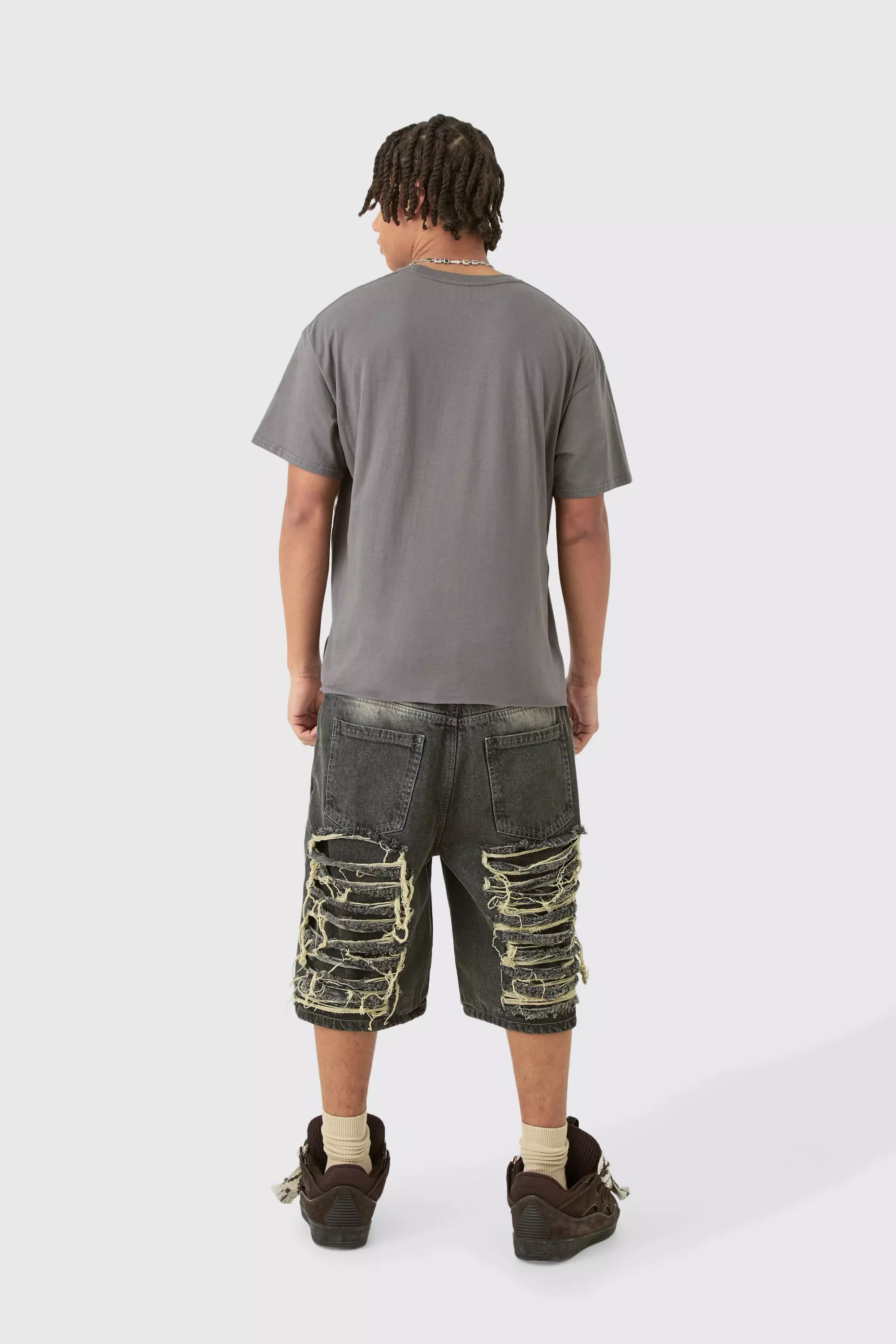 Charcoal Loose Nirvana Boxy License T-shirt alternative image
