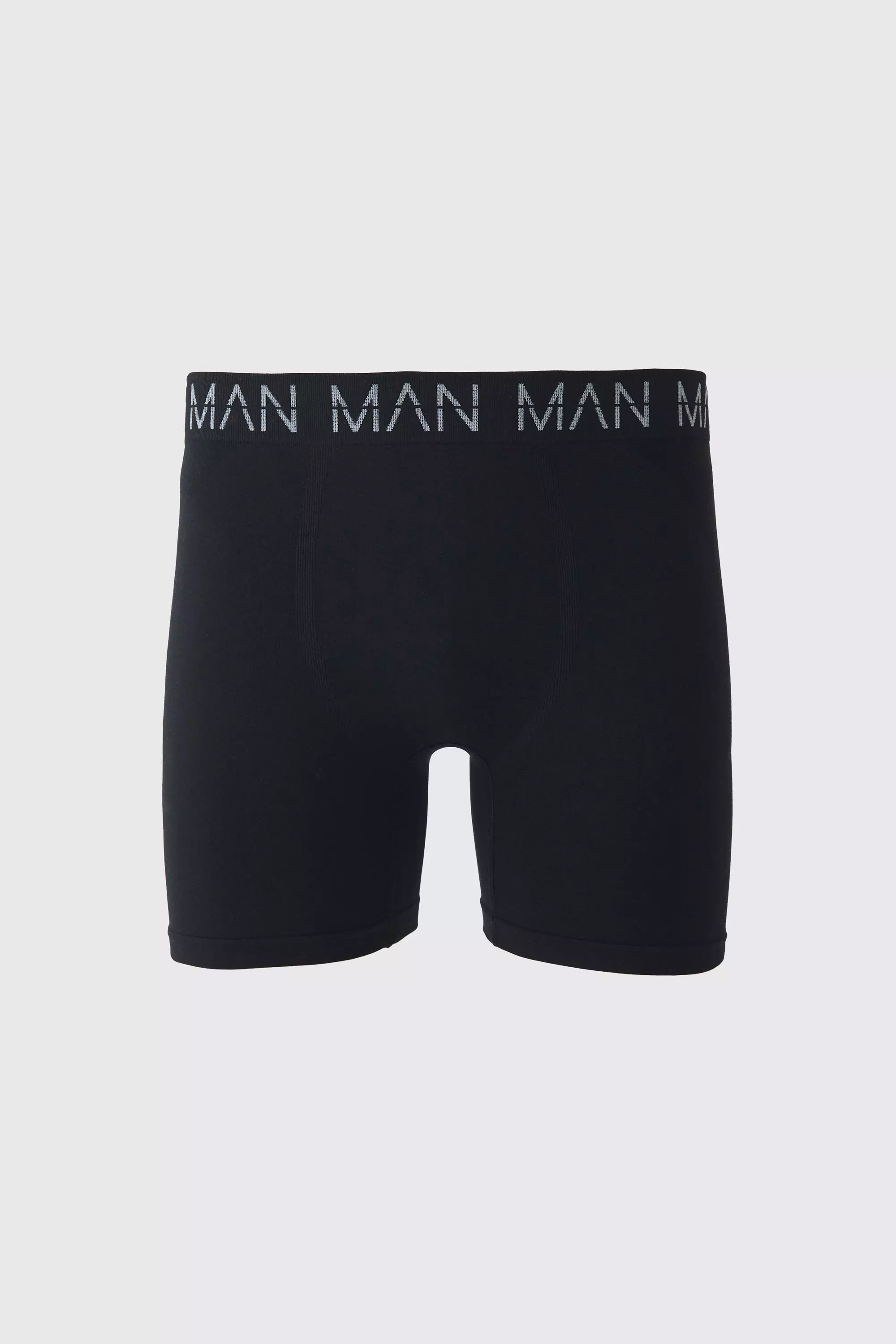Black Man Active Lange Naadloze Boxers alternatieve afbeelding