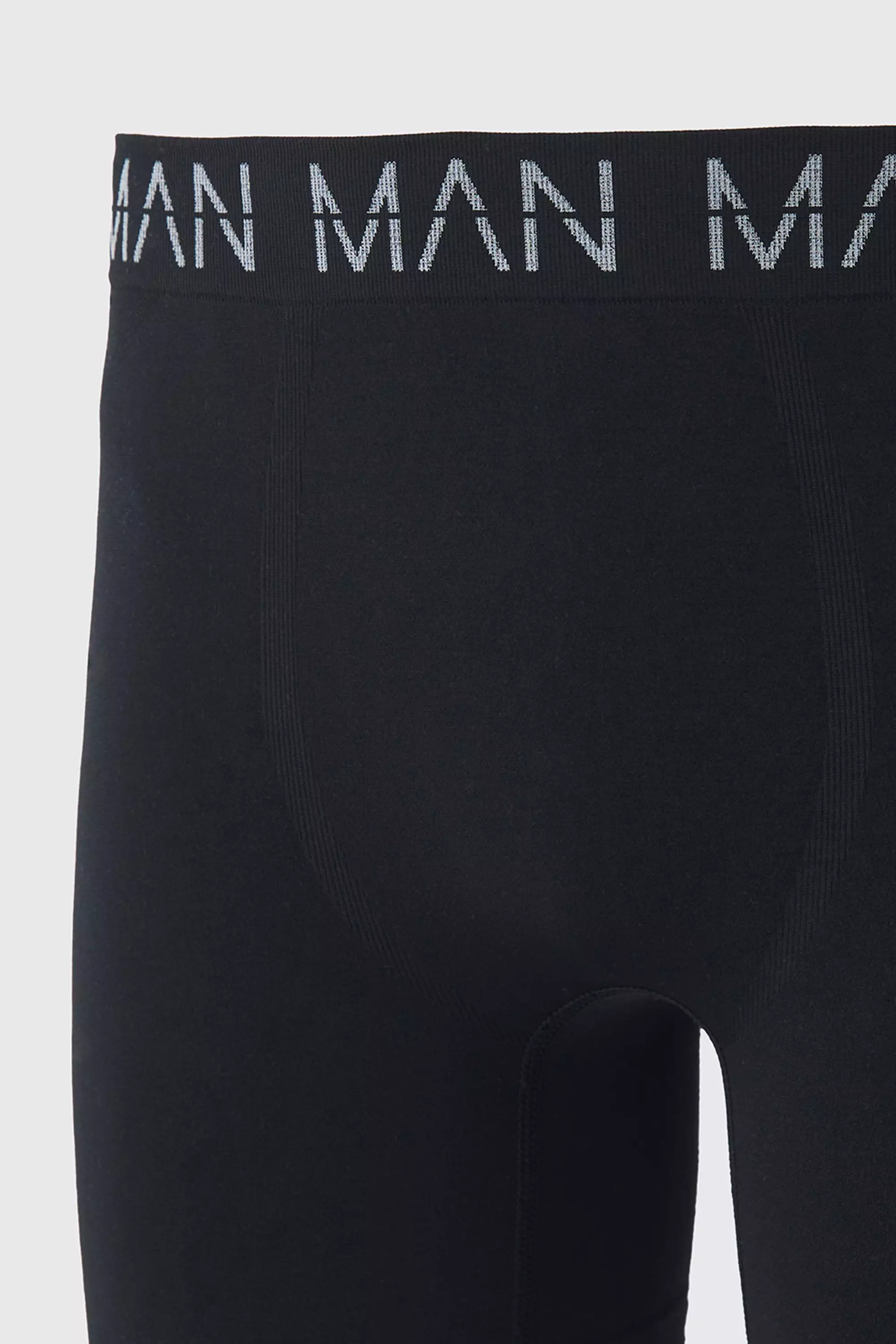 Black Man Active Lange Naadloze Boxers alternatieve afbeelding