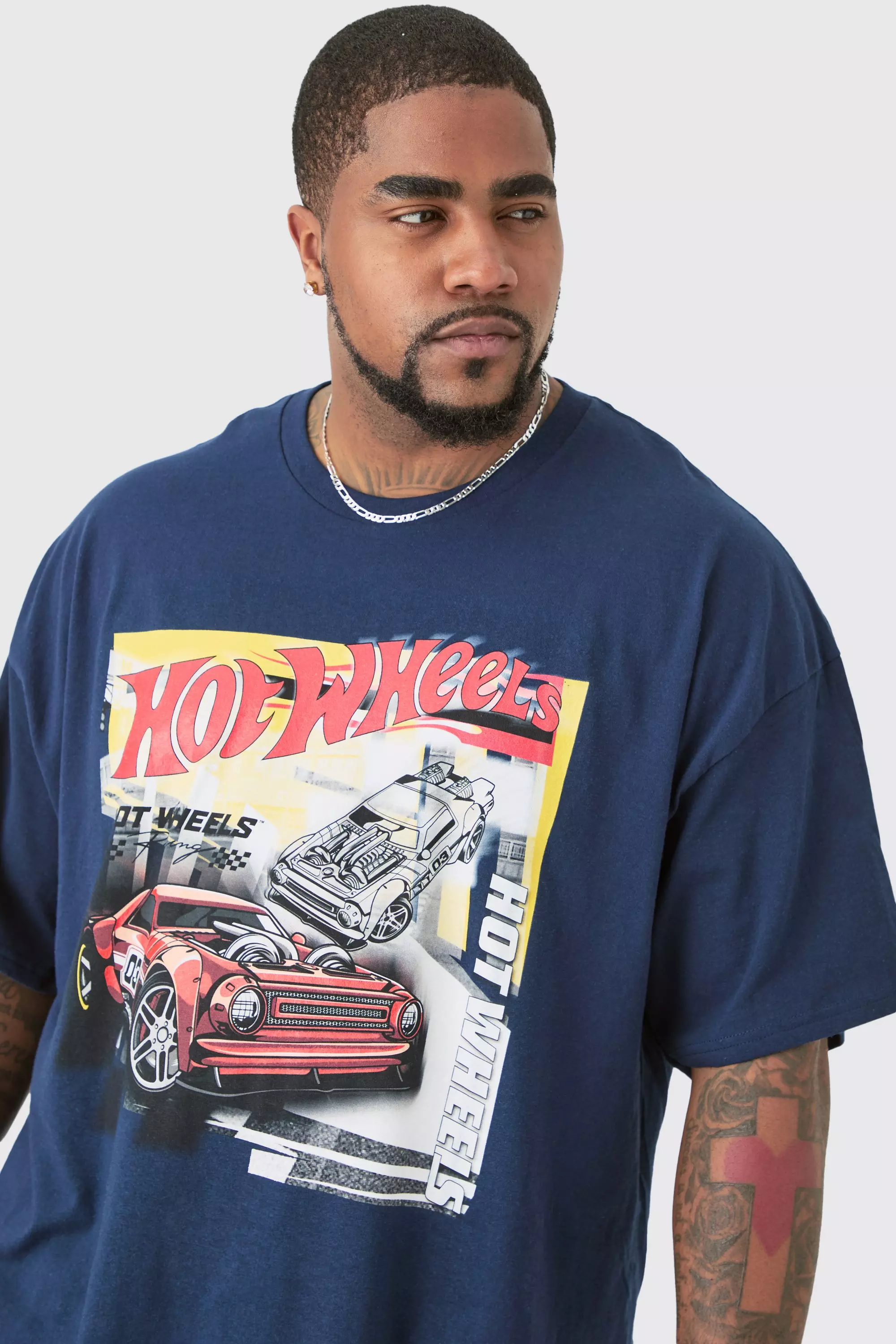 Plus Hot Wheels License Print T shirt