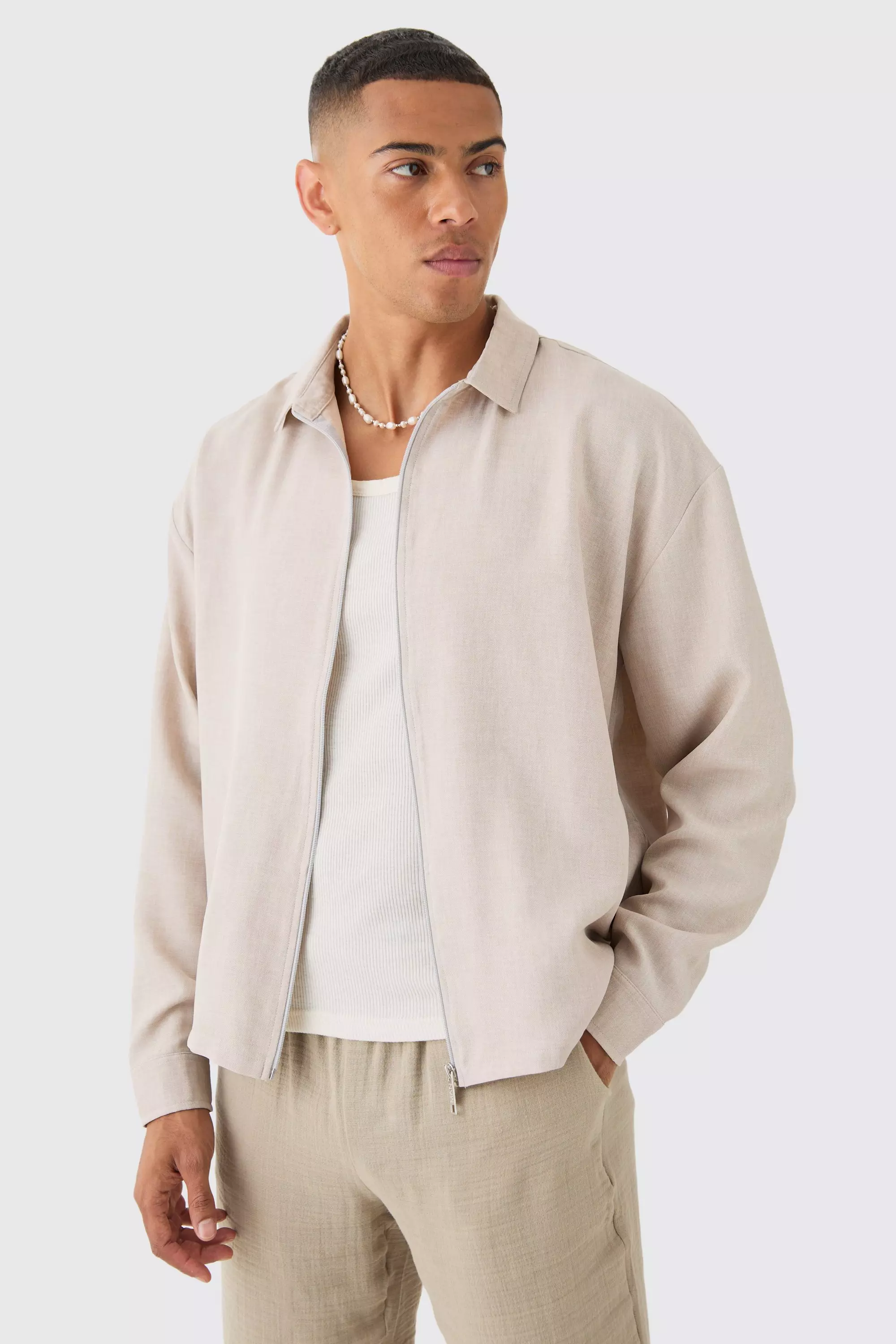 Boohooman overshirt deals