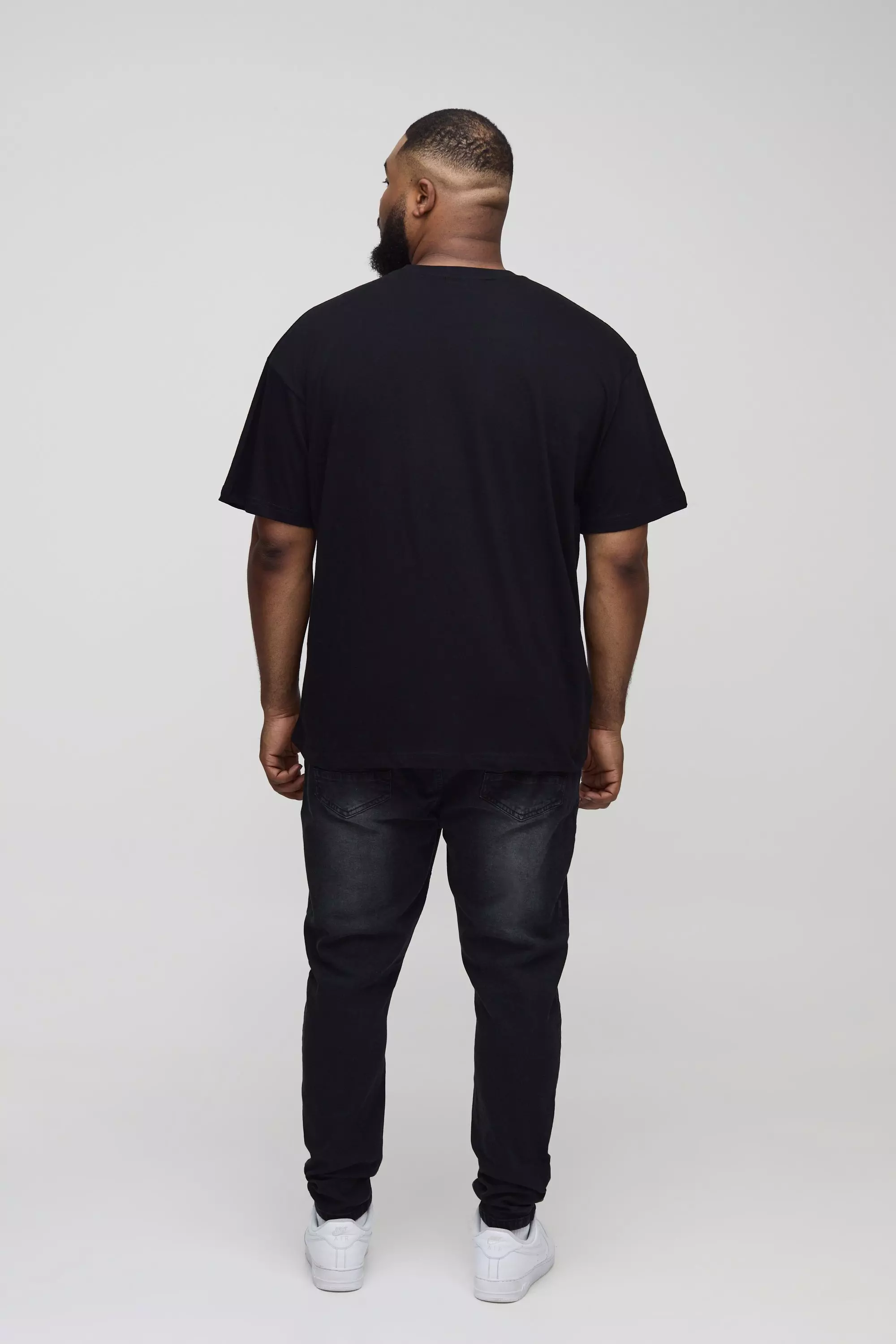 Washed black Plus Super Skinny Stretch Jeans alternative image