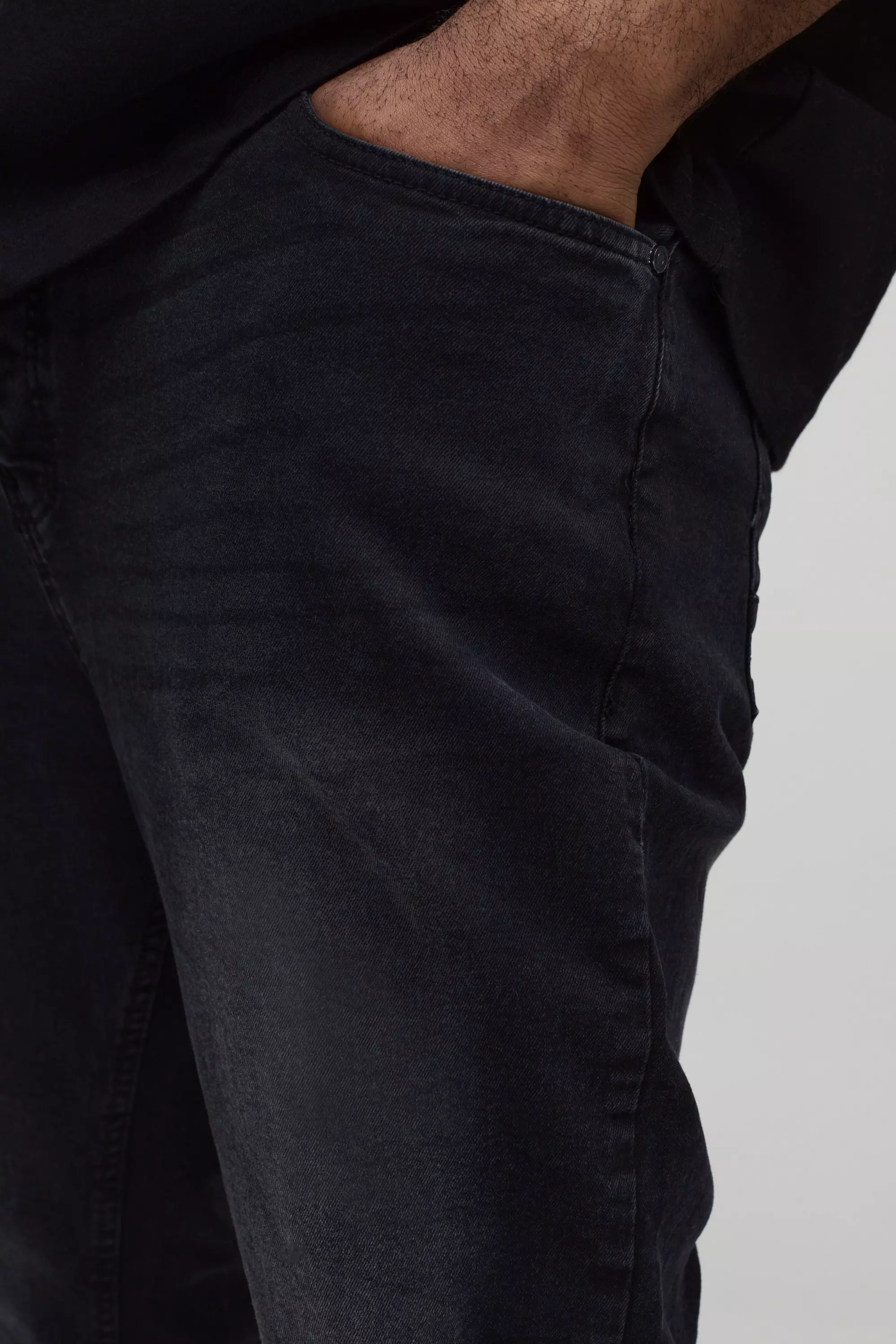 Washed black Plus Super Skinny Stretch Jeans alternative image