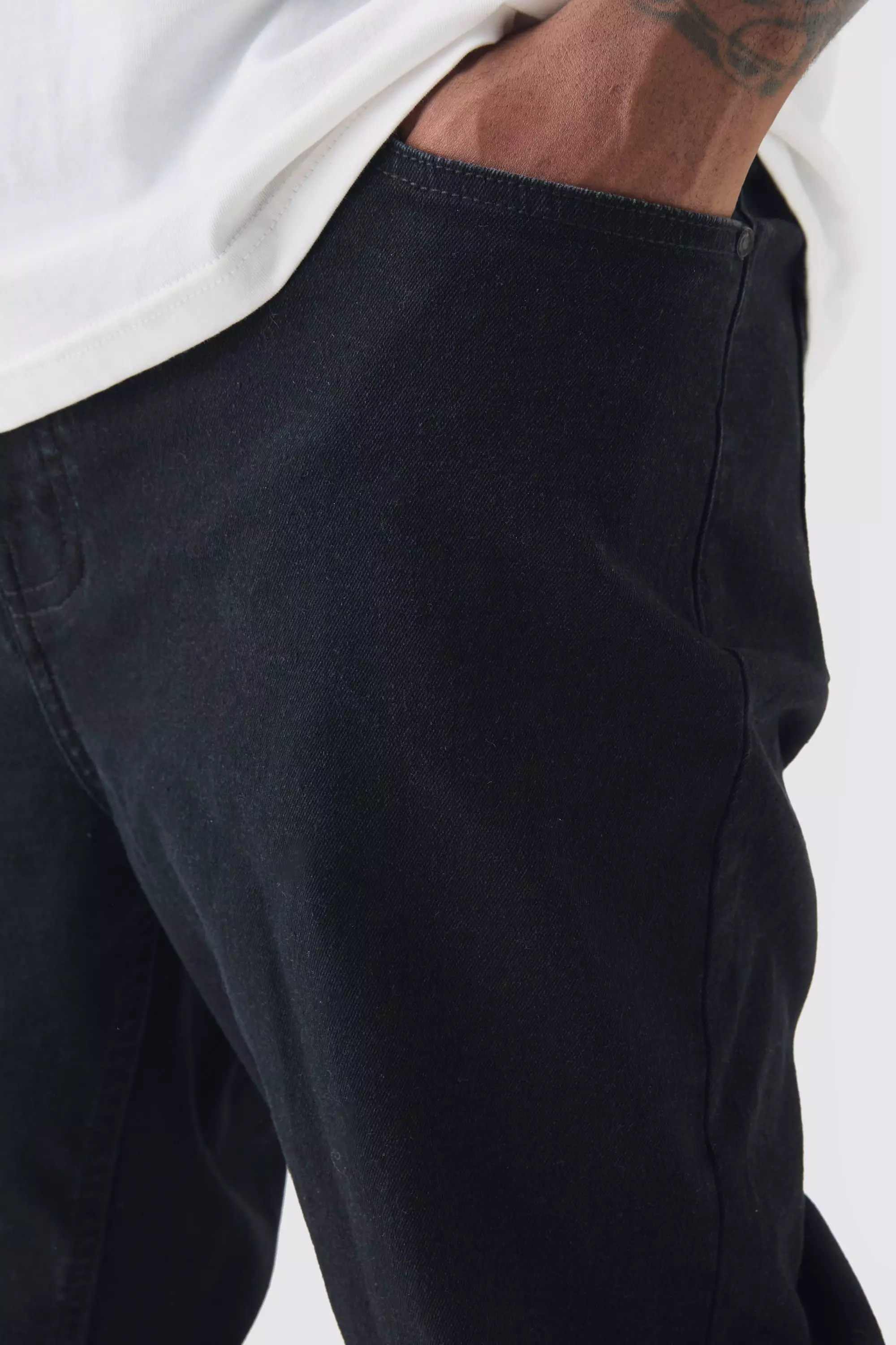True black Plus Super Skinny Stretch Jeans alternative image