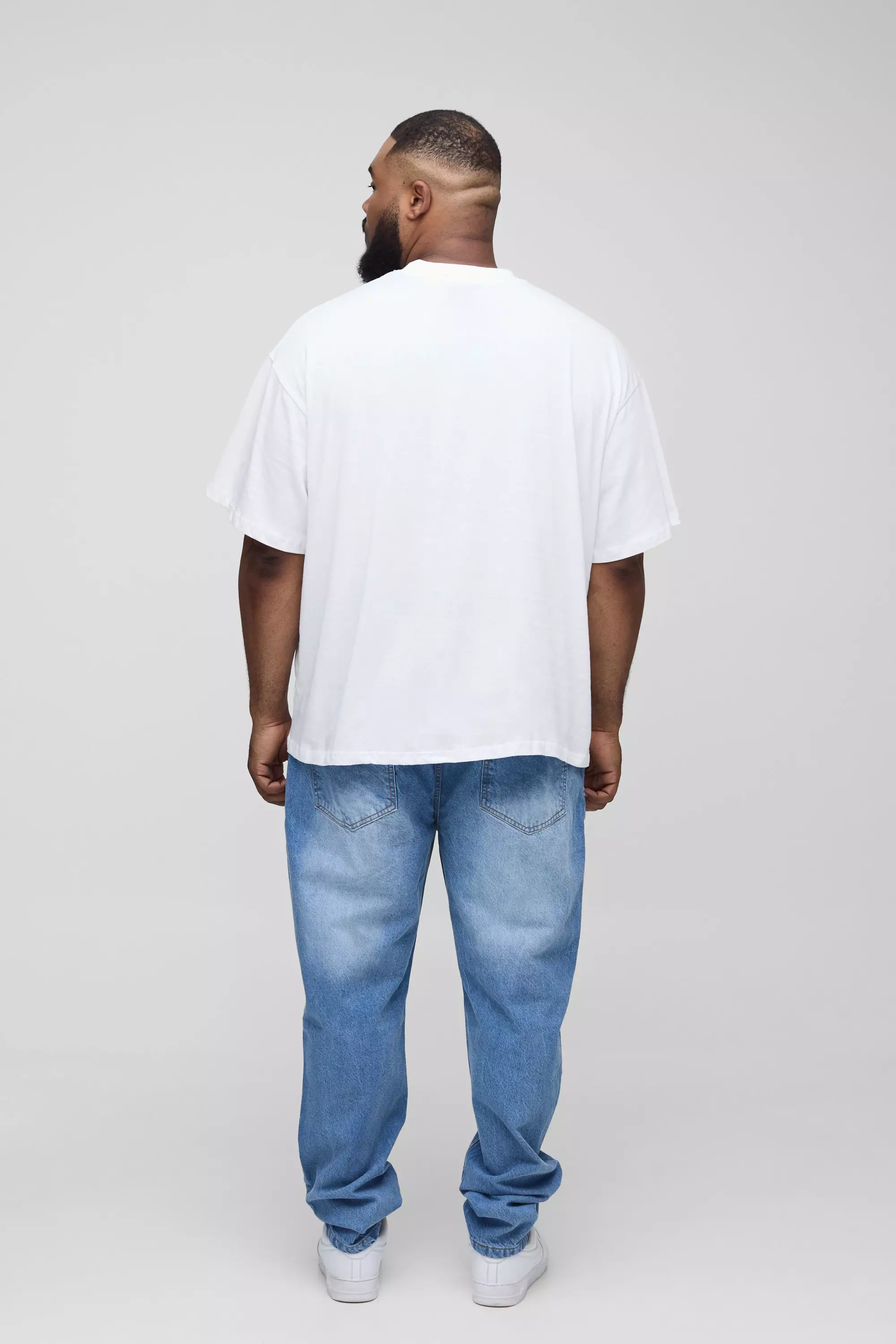 Light blue Plus Slim Rigid Jeans alternative image