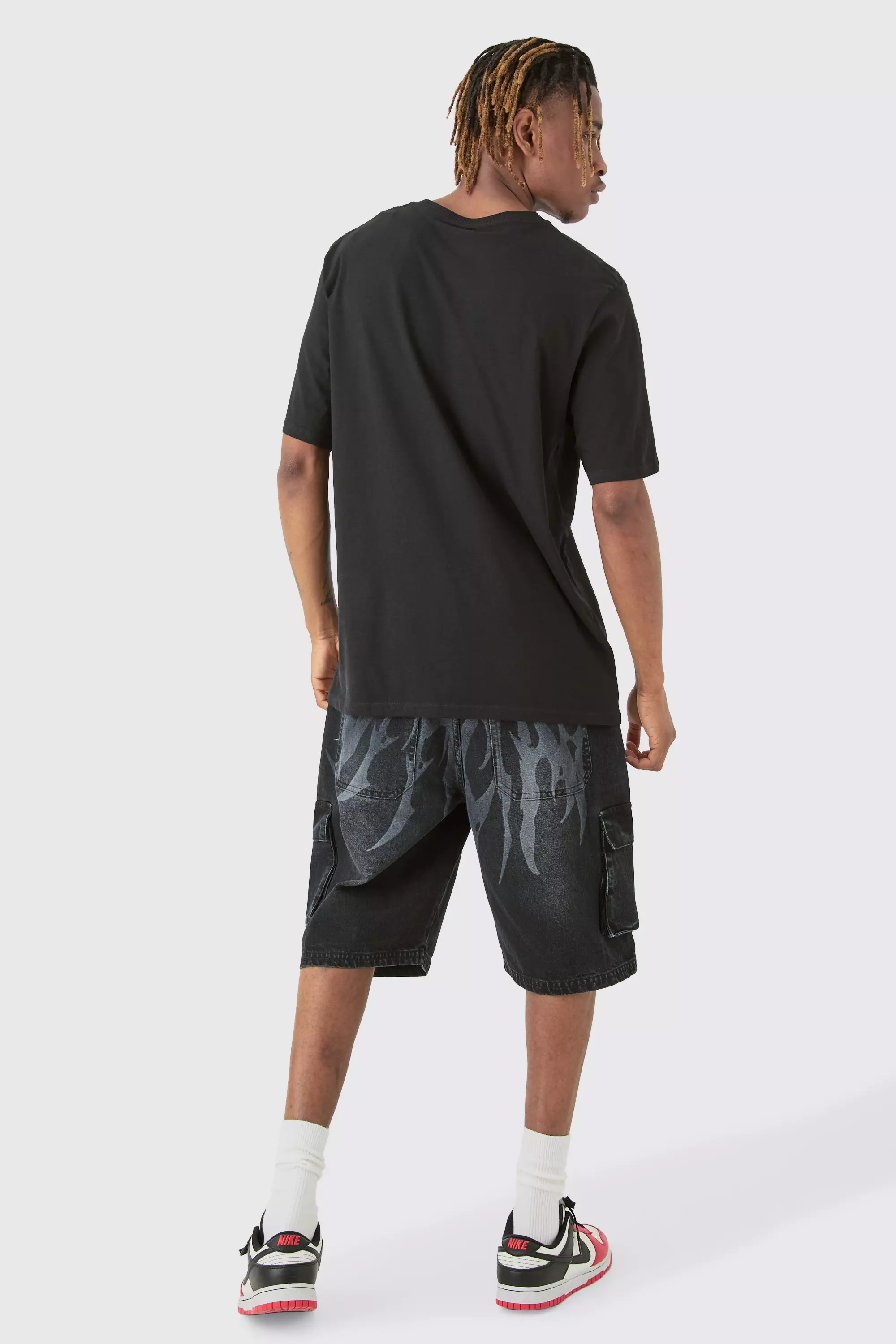 Tall Route 66 Racer Printed T-shirt In Black alternative image