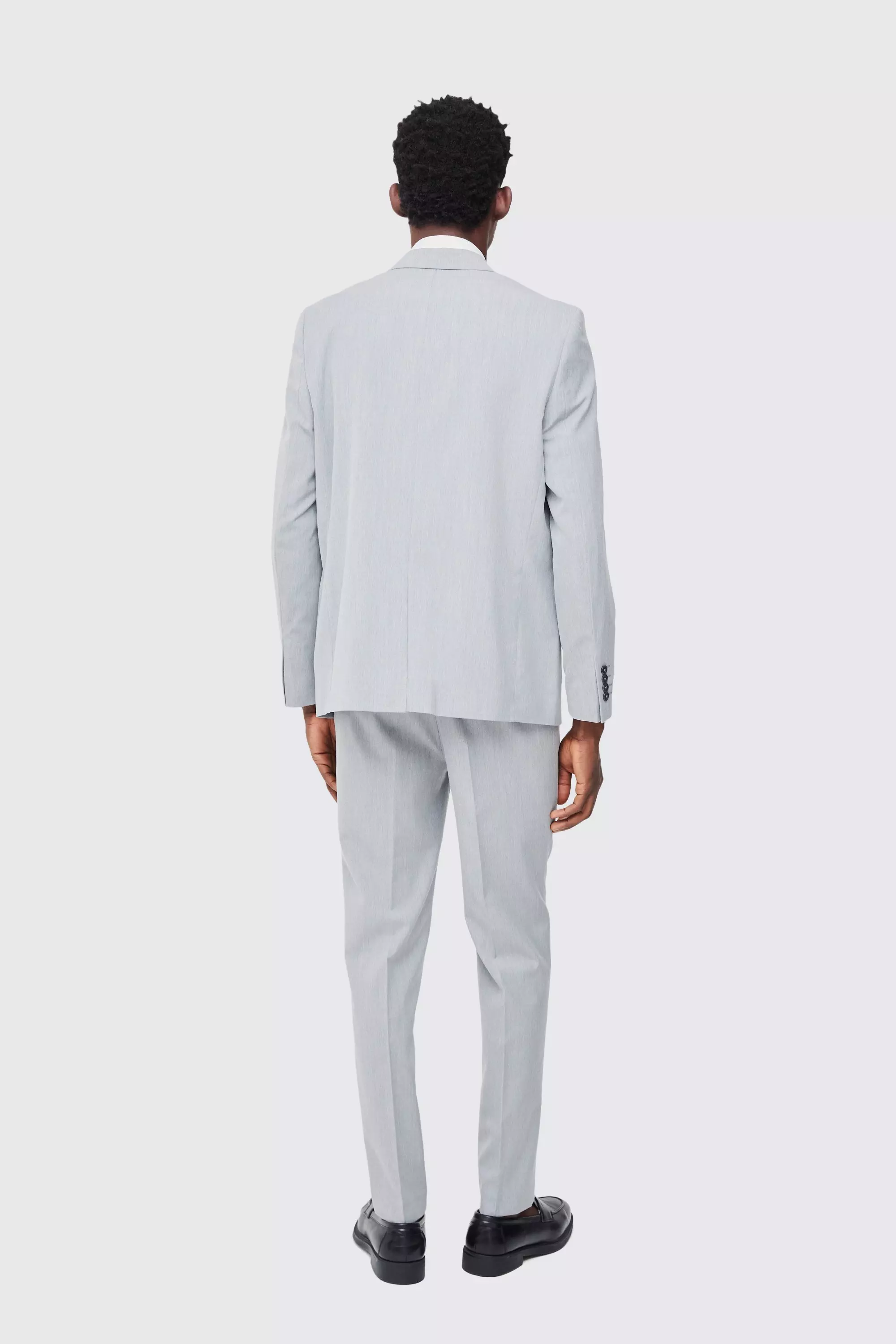 Pantalon droit habillé à taille fixe, Grey autre image