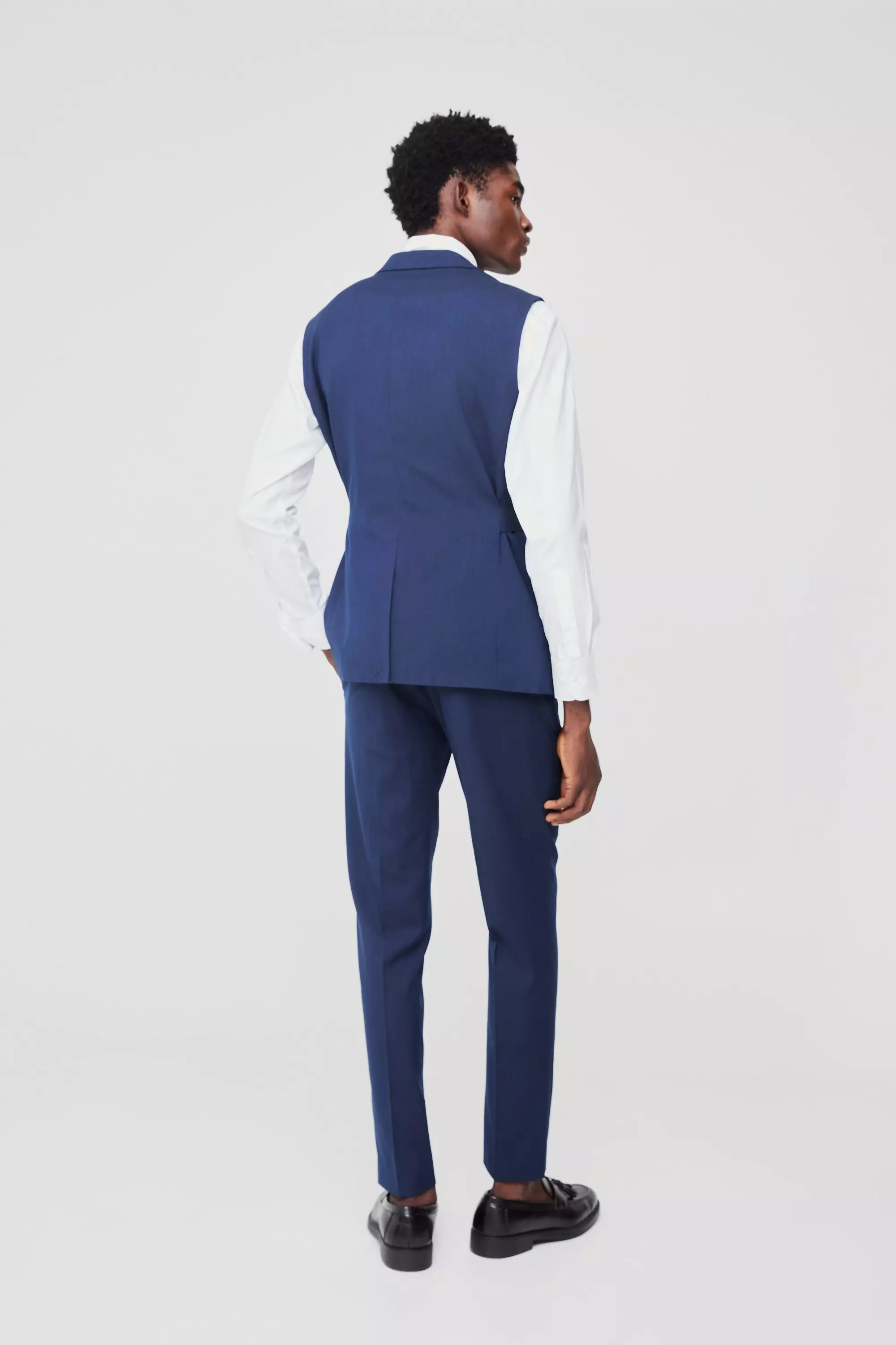 Giacca Completo Smanicata A Monopetto, Navy immagine alternativa