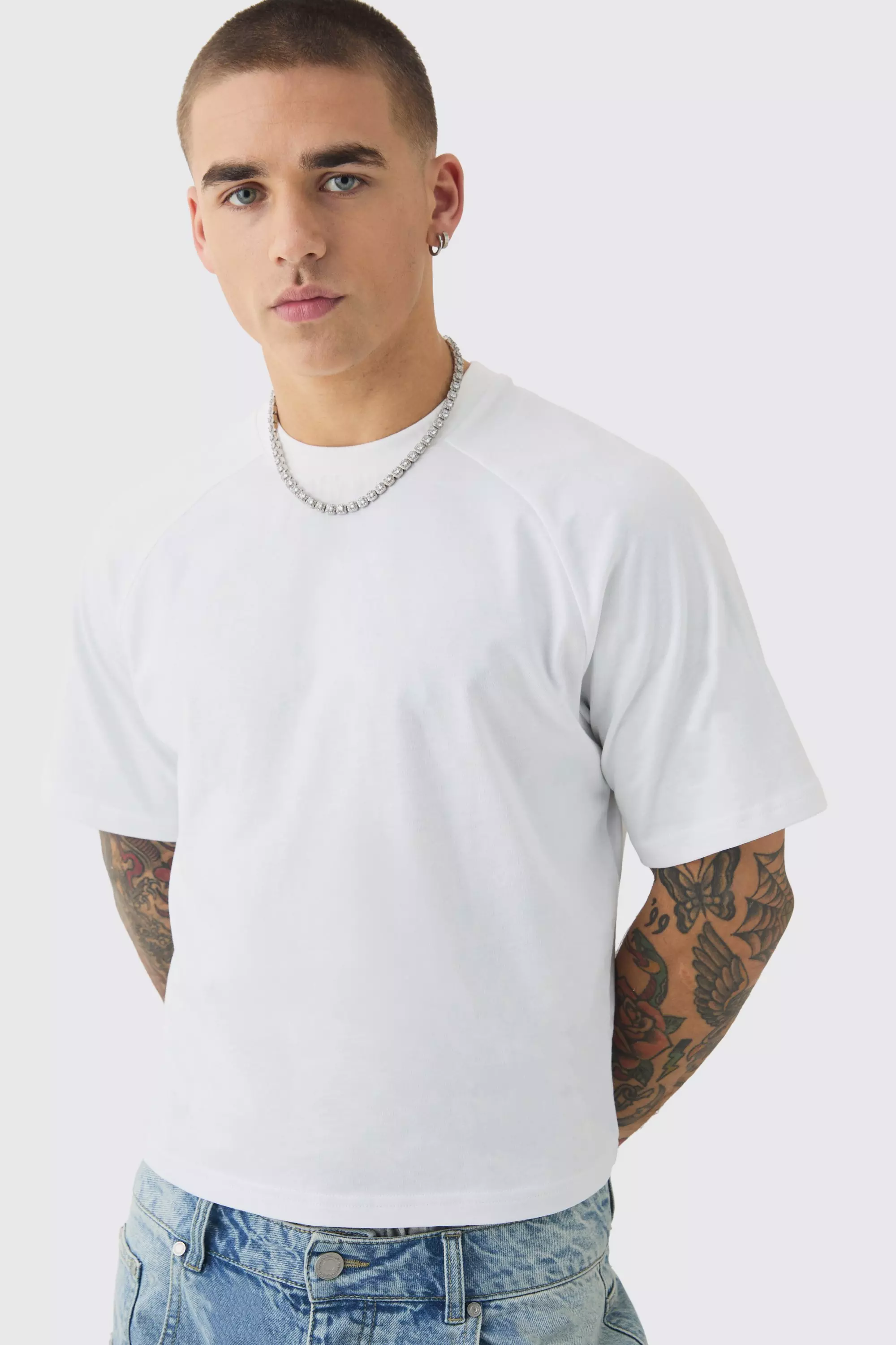 T-Shirt Da Neonato Con Maniche Raglan, Ecru immagine alternativa