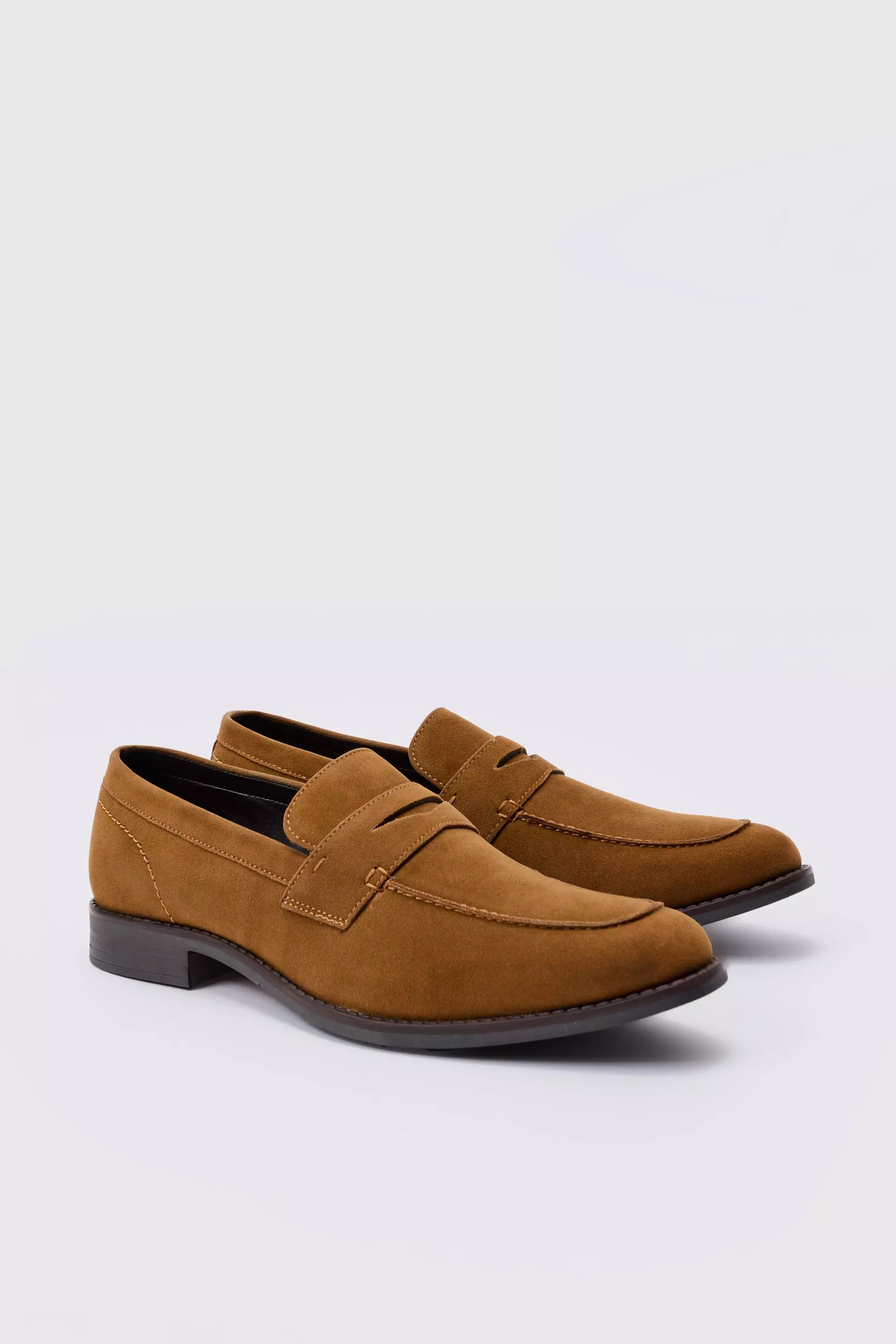 Faux Suede Loafer Tan