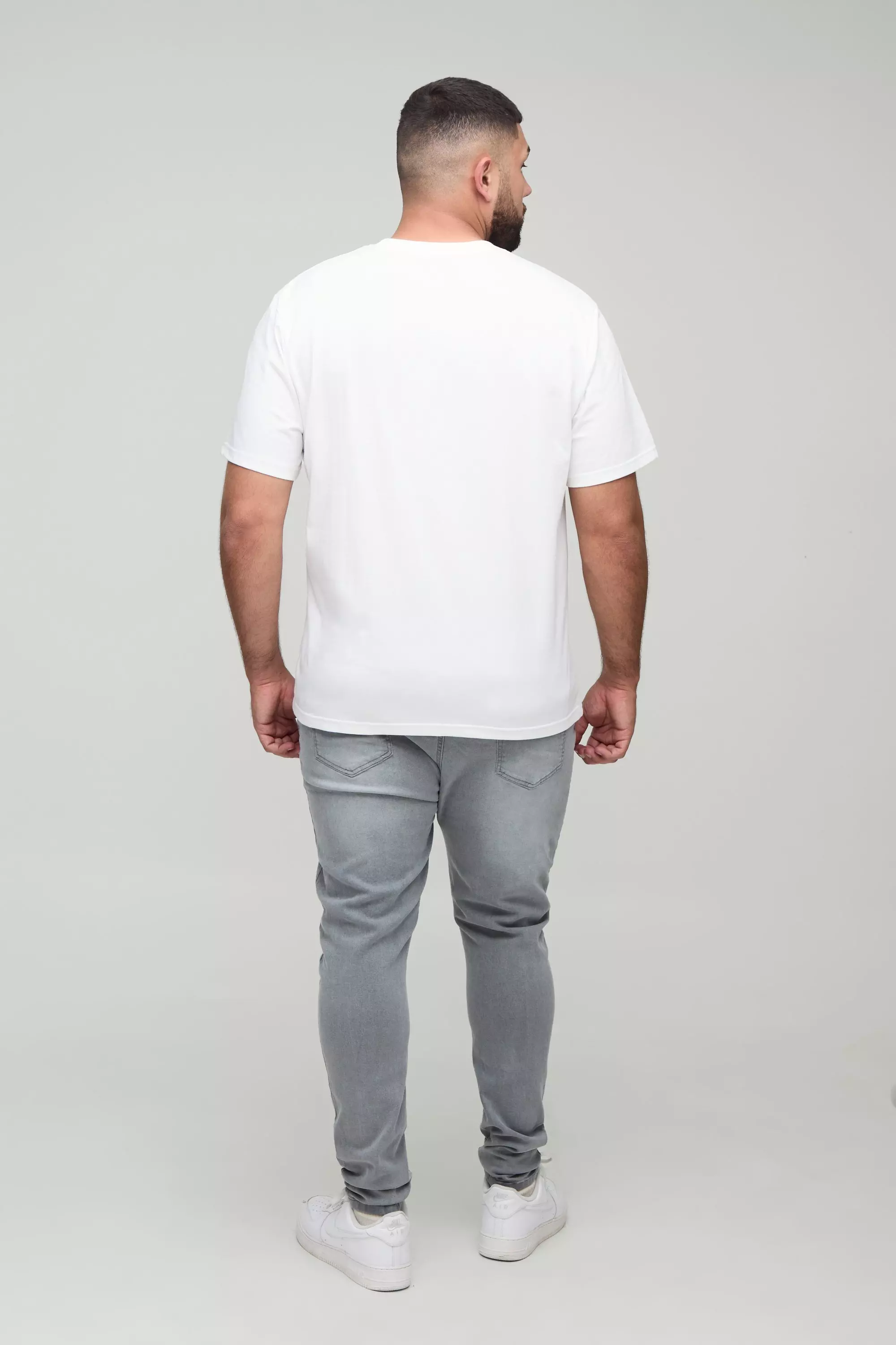 Plus Super Skinny Stretch Jean | boohooMAN USA