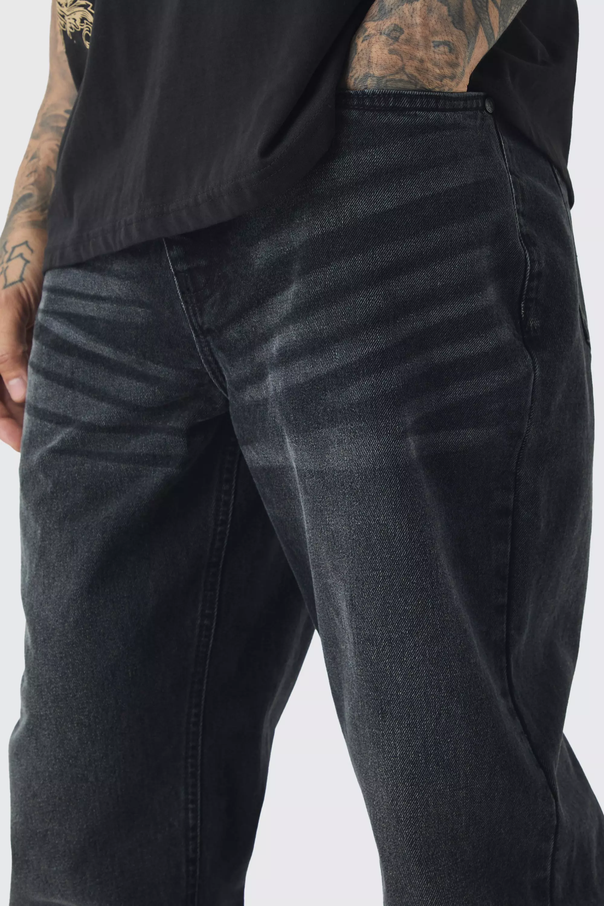 Tall Relaxed Rigid Jean | boohooMAN USA