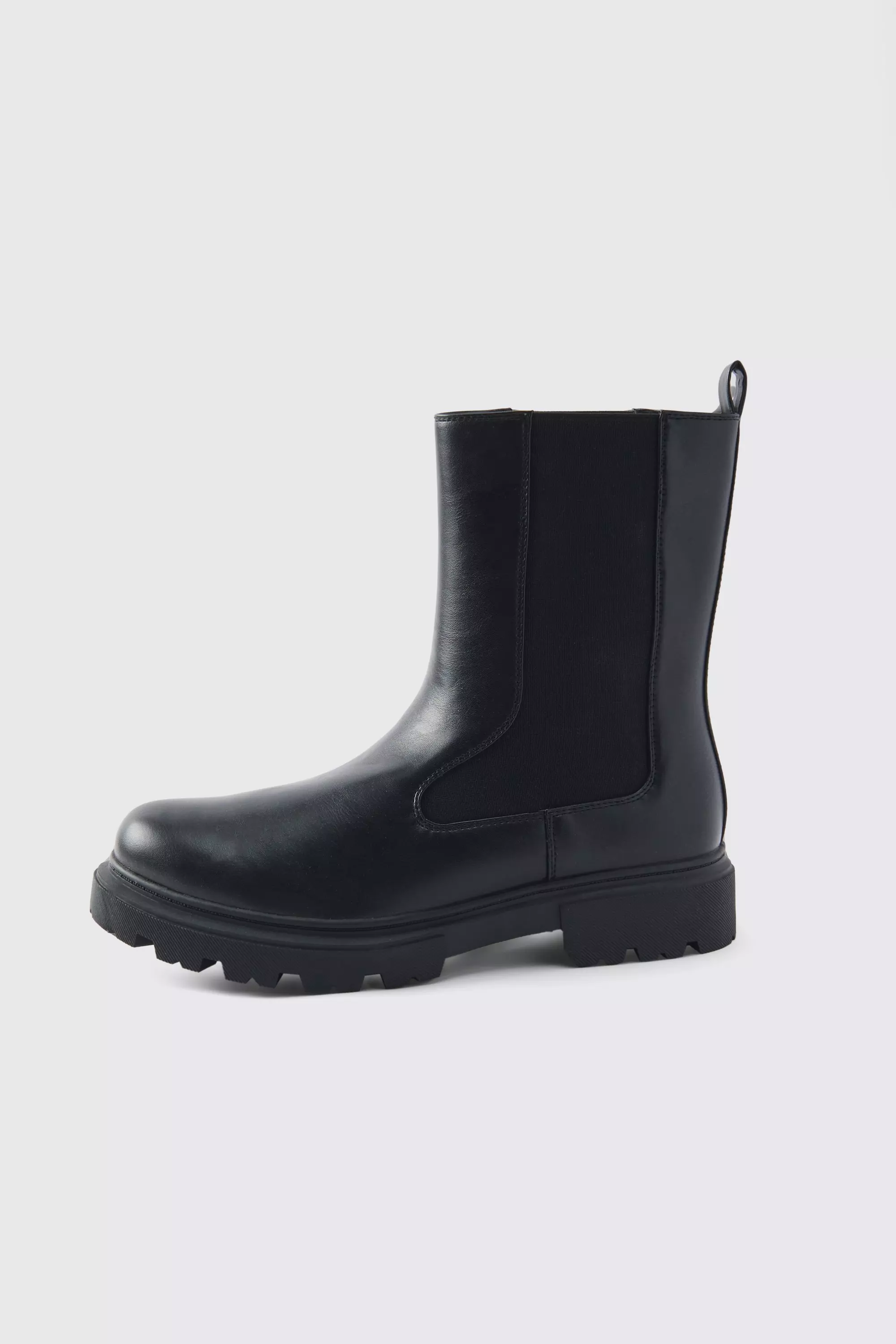 Chelsea-Stiefel mit dicker Sohle, Black alternatives Bild