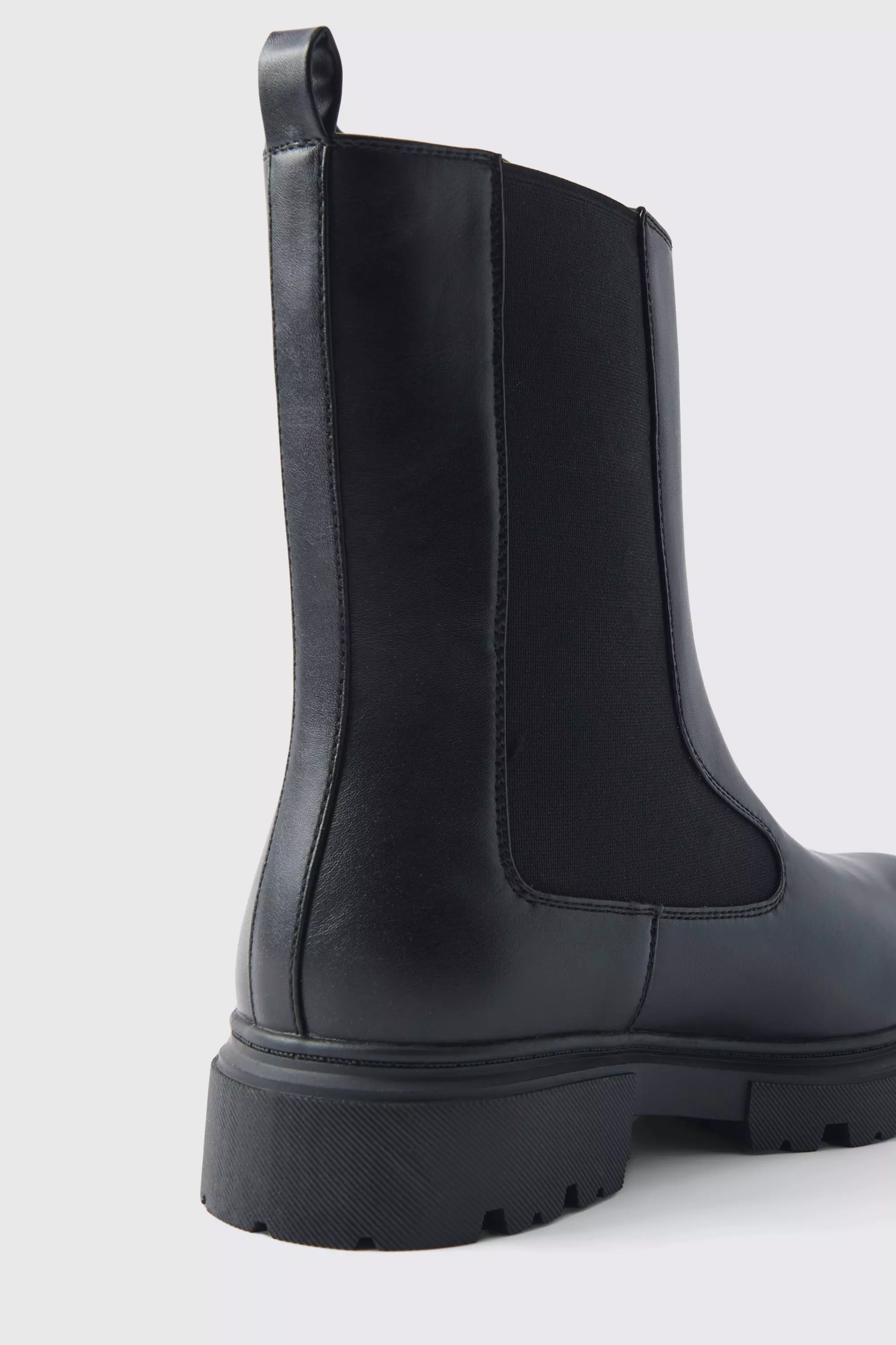 Chelsea-Stiefel mit dicker Sohle, Black alternatives Bild