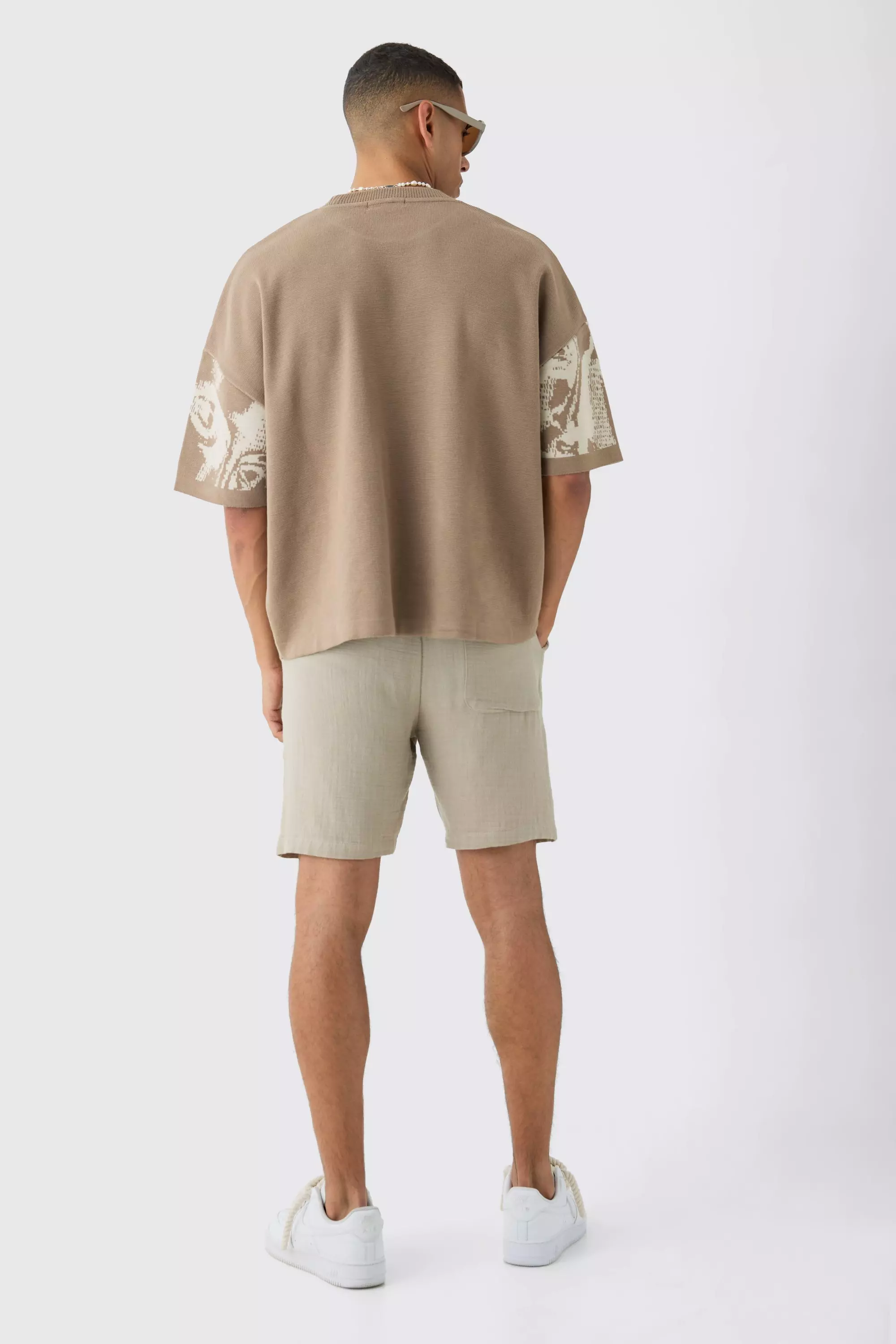 T-shirt oversize à imprimé Renaissance, Stone autre image