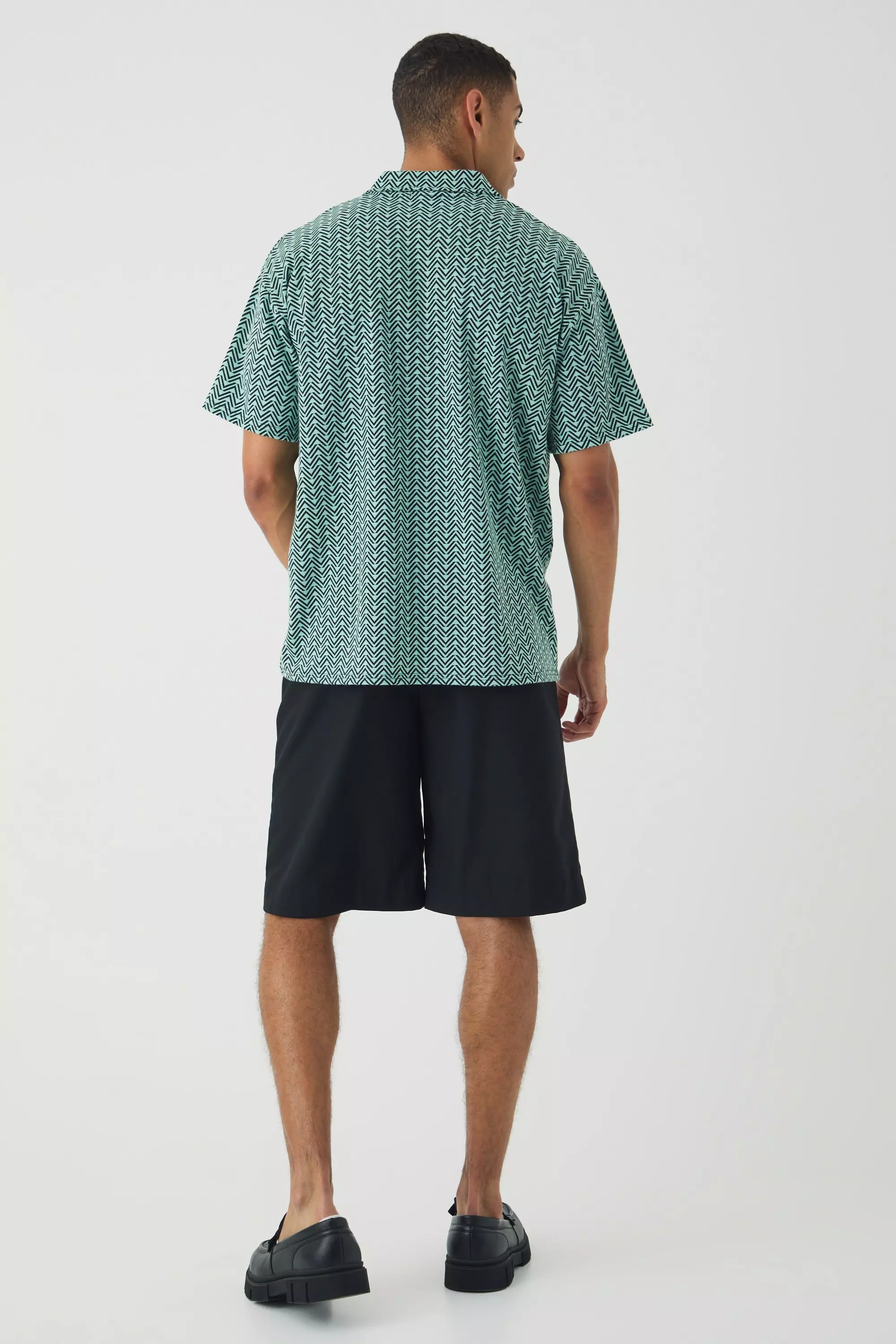 Polo oversize rayé, Green autre image