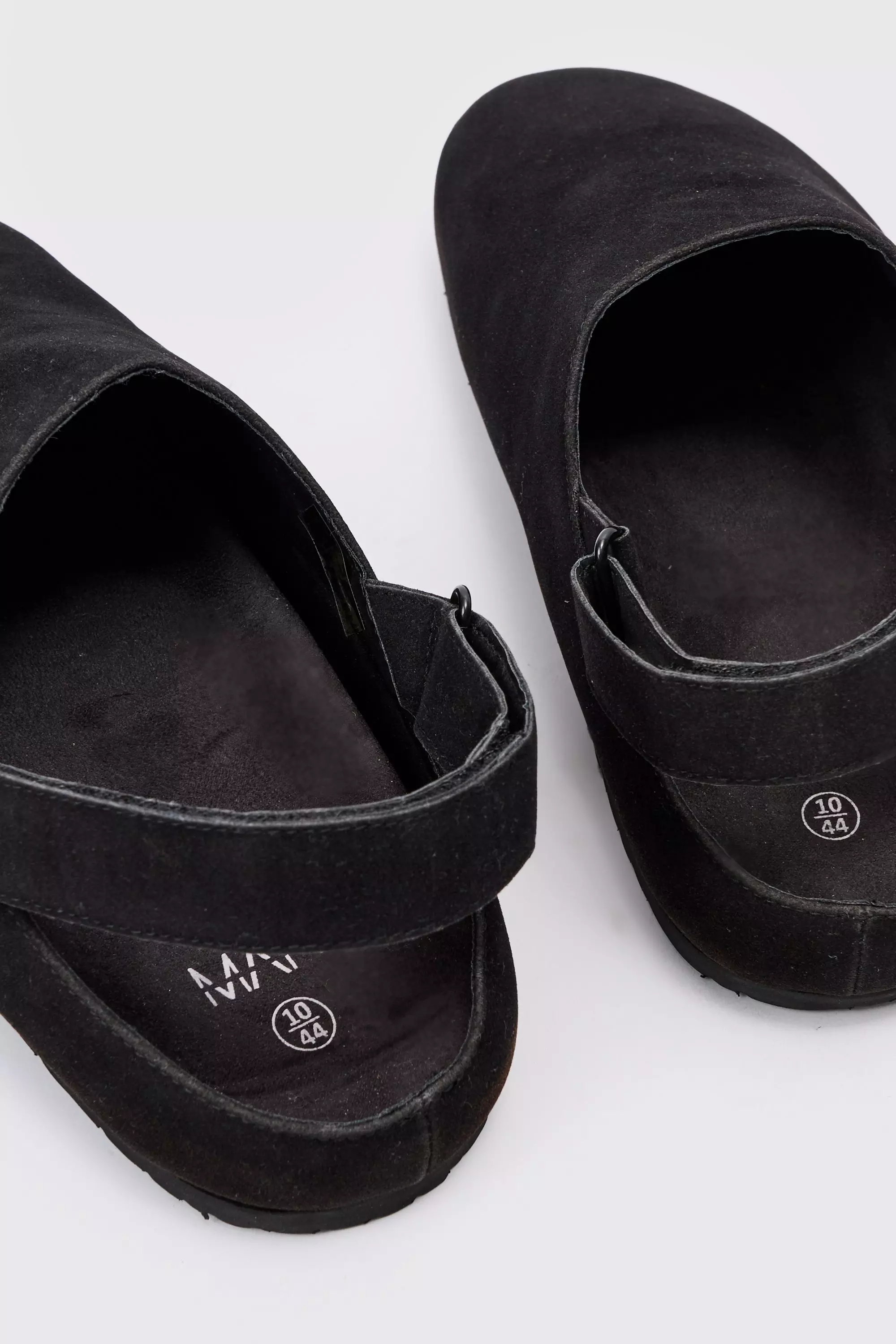 Faux Suede Sling Back Mule In Black alternative image