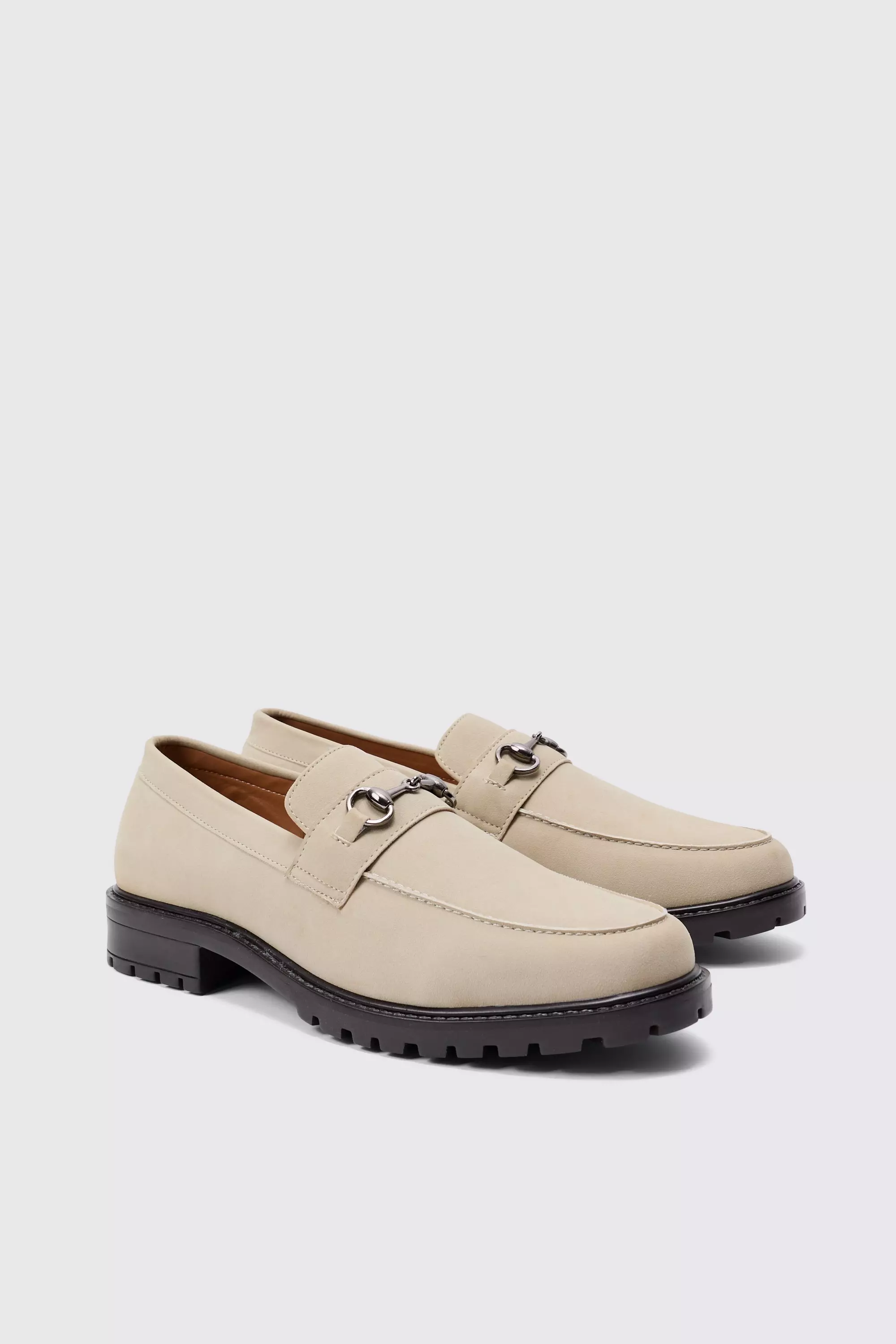 Chunky Snaffle Loafer In Taupe Taupe