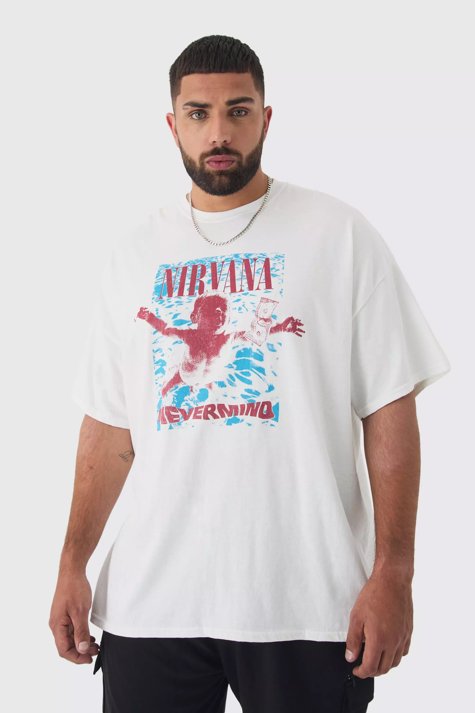 Plus Nirvana Nevermind License T-shirt White
